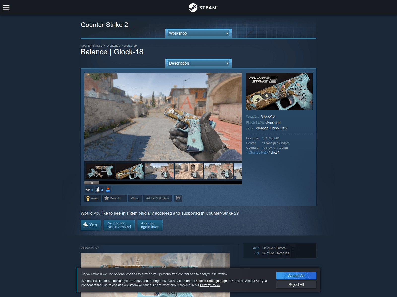 Screenshot of steamcommunitly-balanceglock.shop