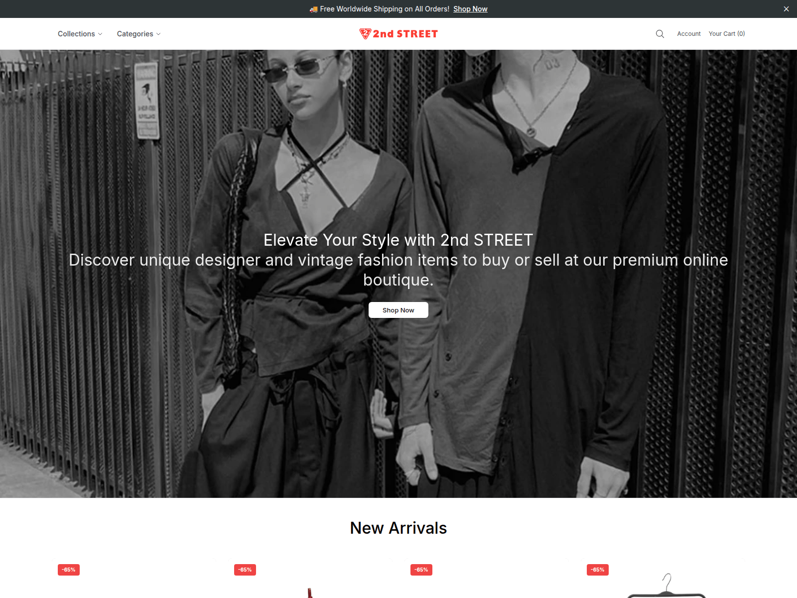 Screenshot of 2ndzone.shop