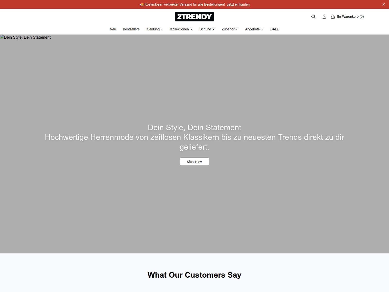 Screenshot of 2trendy.shop
