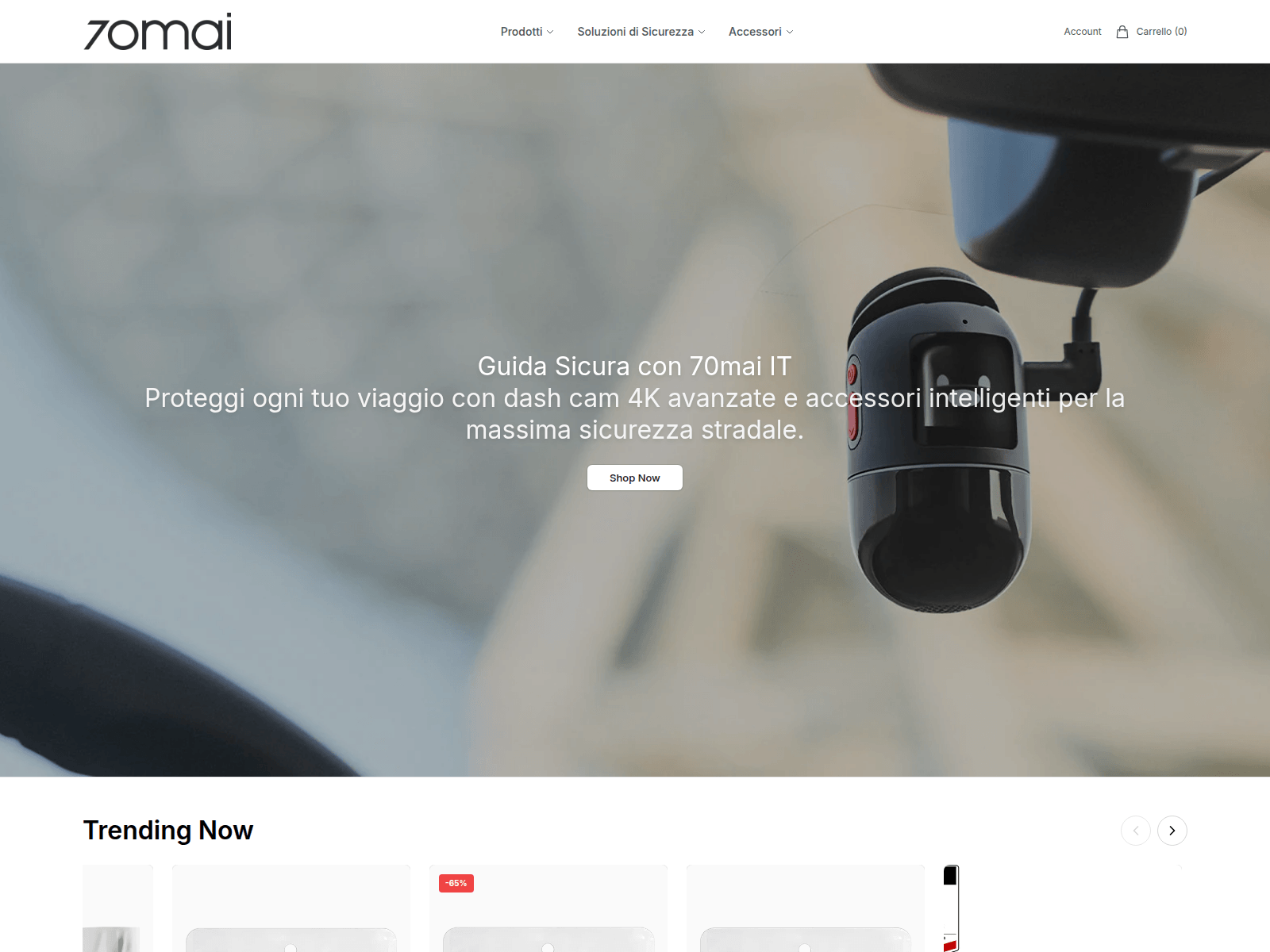 Screenshot of 70mai-a810.shop