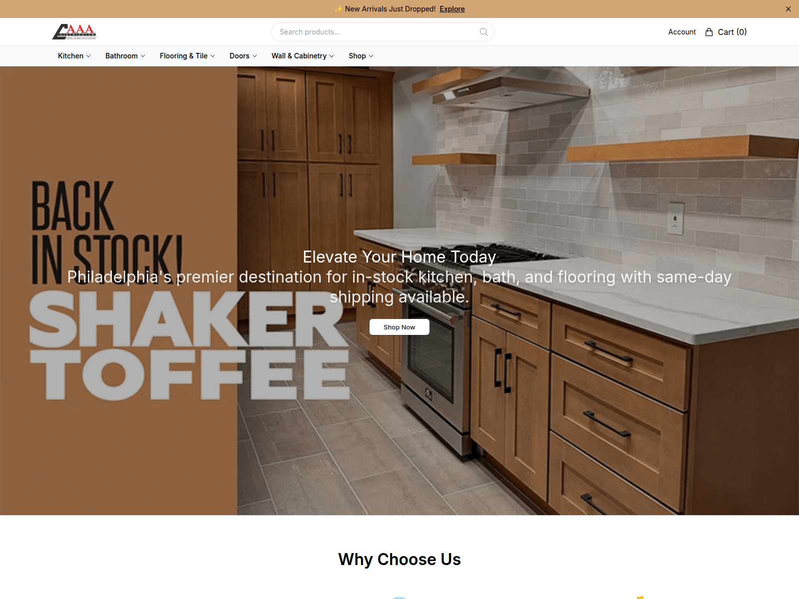 Screenshot of aaadistributorco.shop