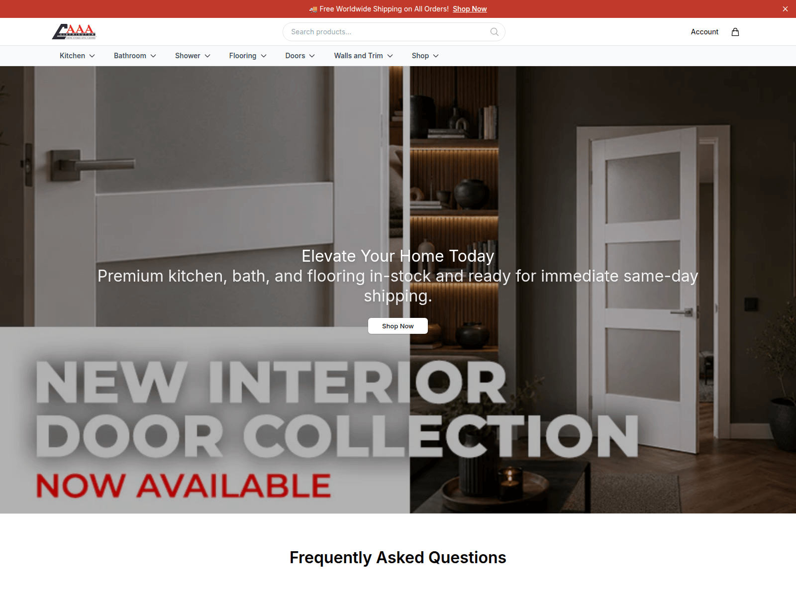 Screenshot of aaadistributorinc.shop
