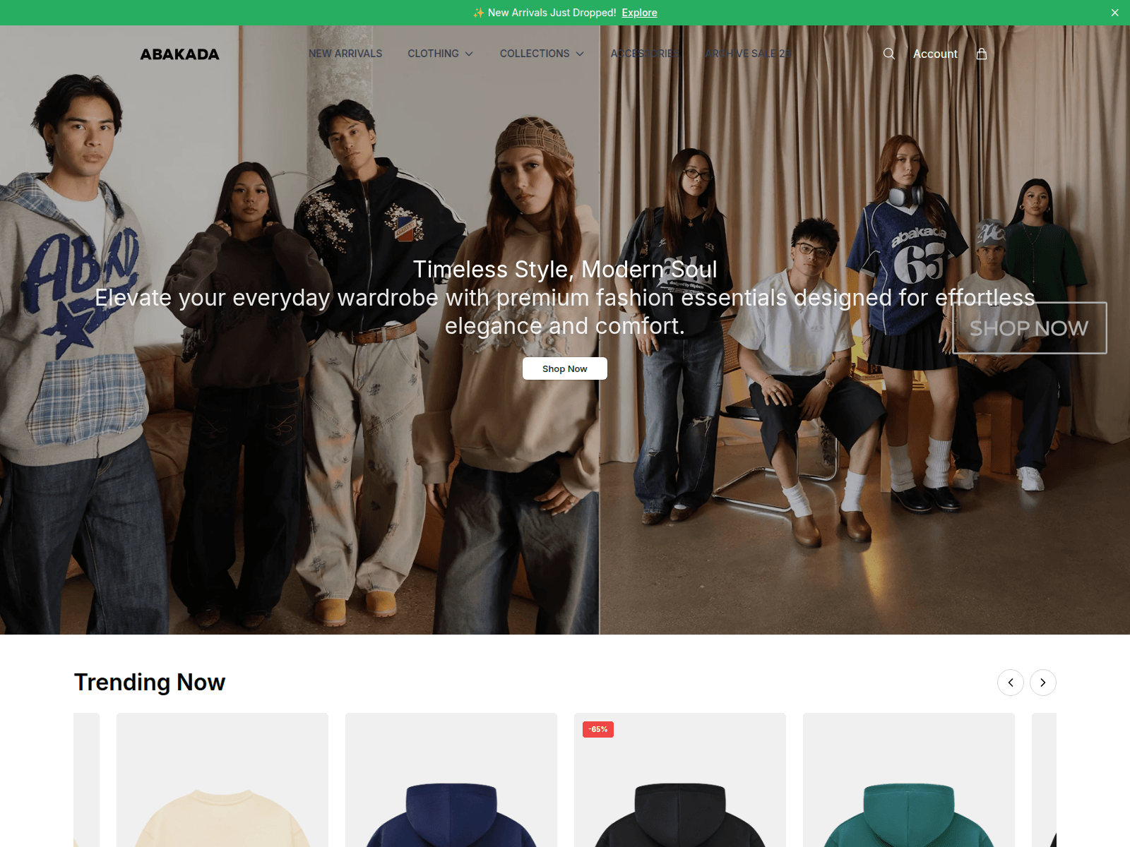 Screenshot of abakada.shop