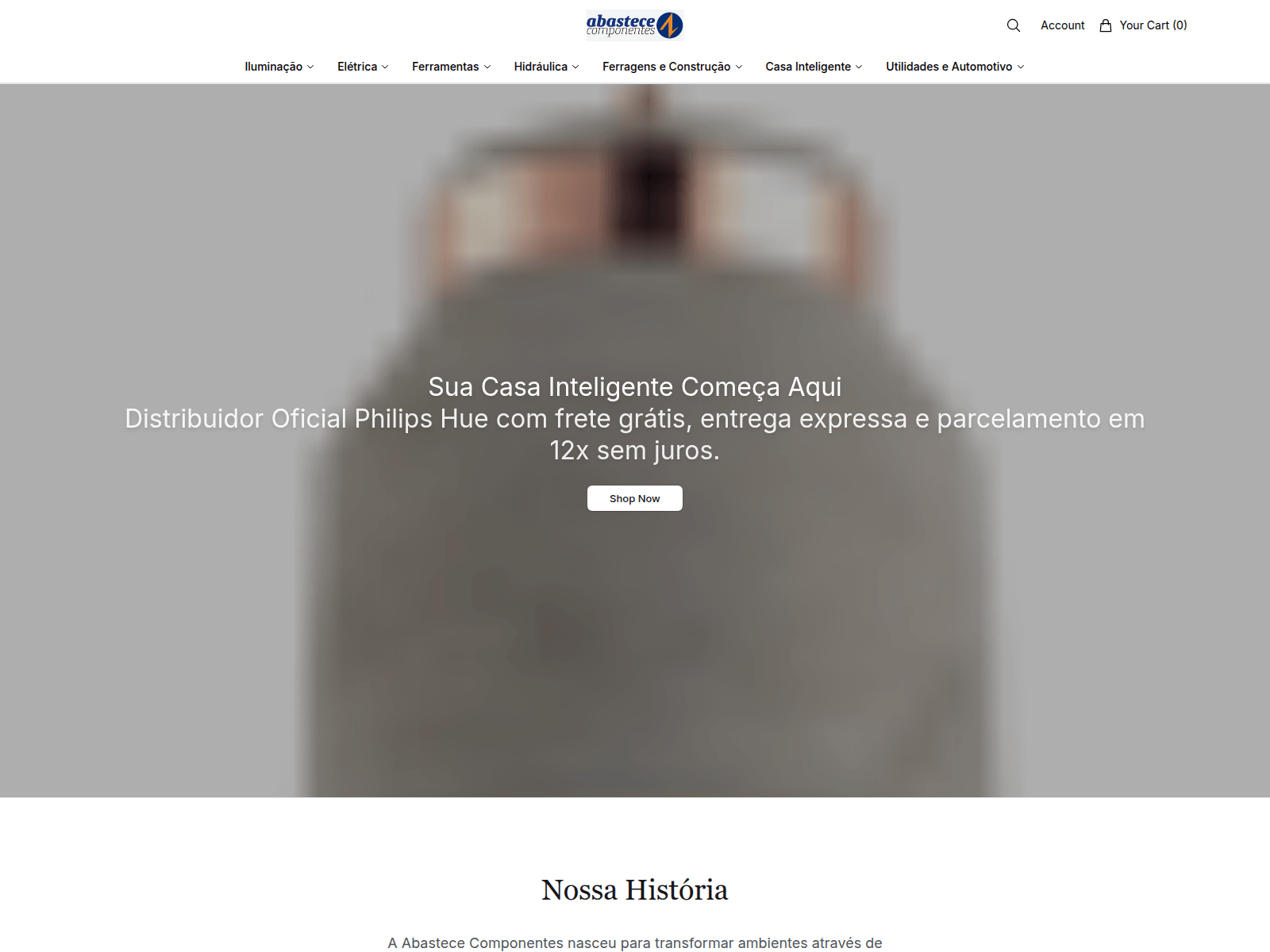 Screenshot of abasteceshop.shop