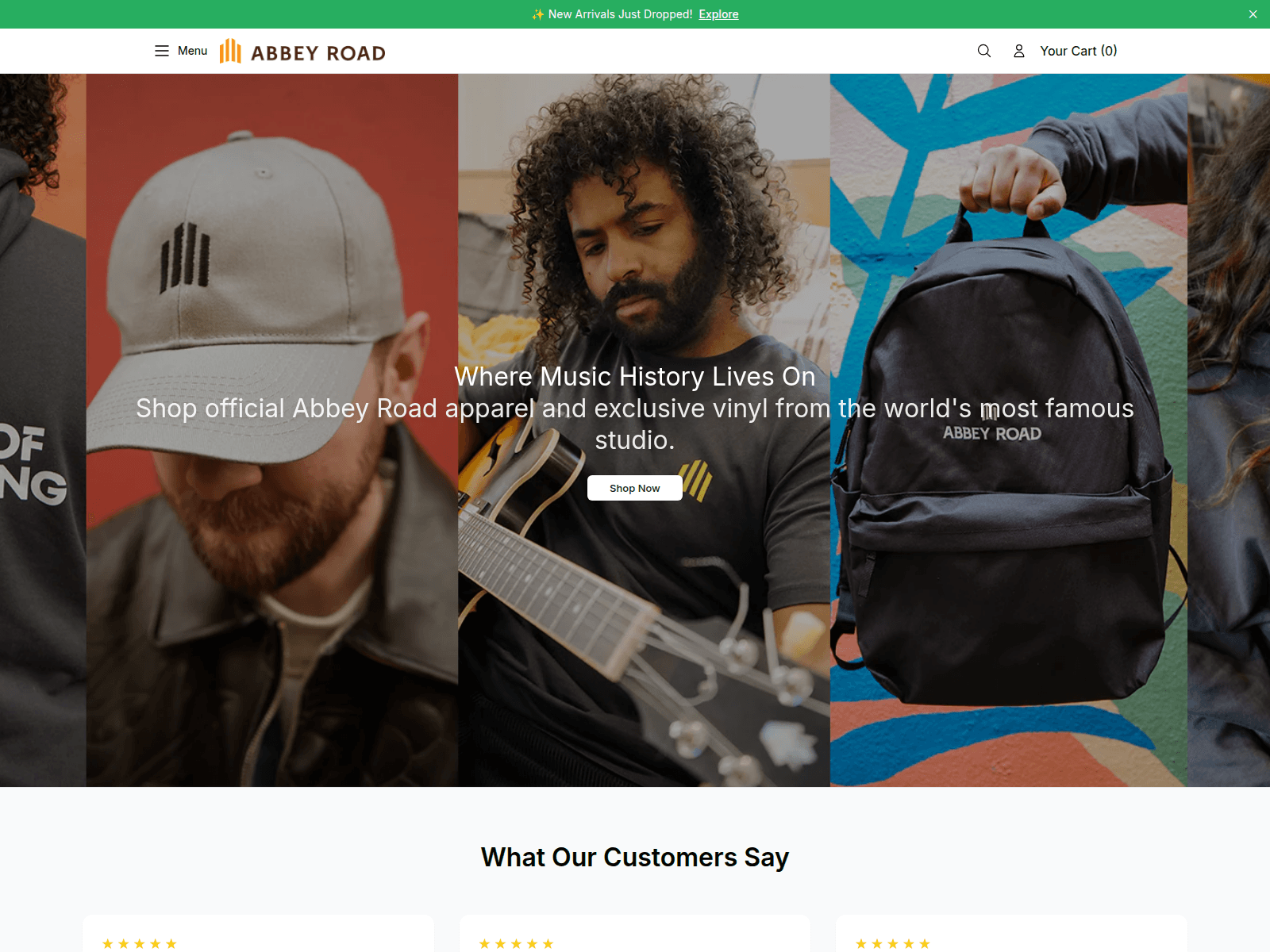 Screenshot of abbeyroadshop.shop