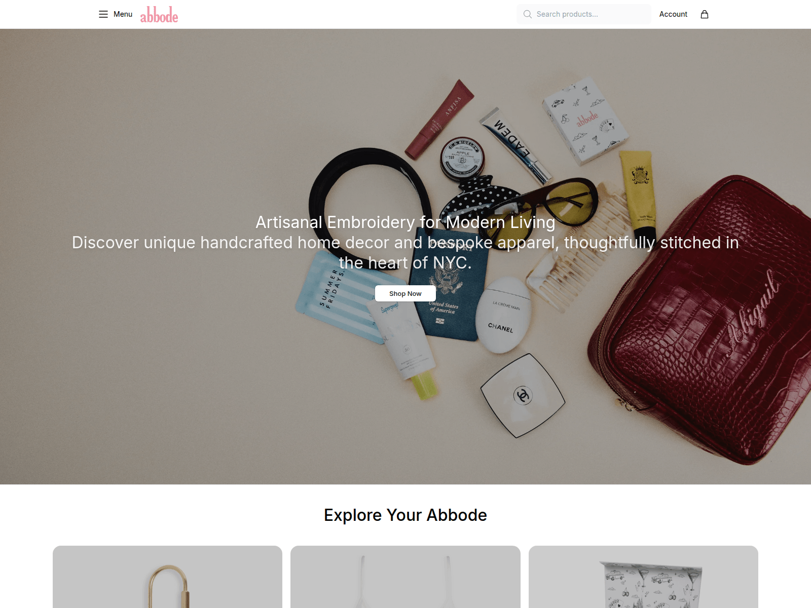Screenshot of abbodehq.shop