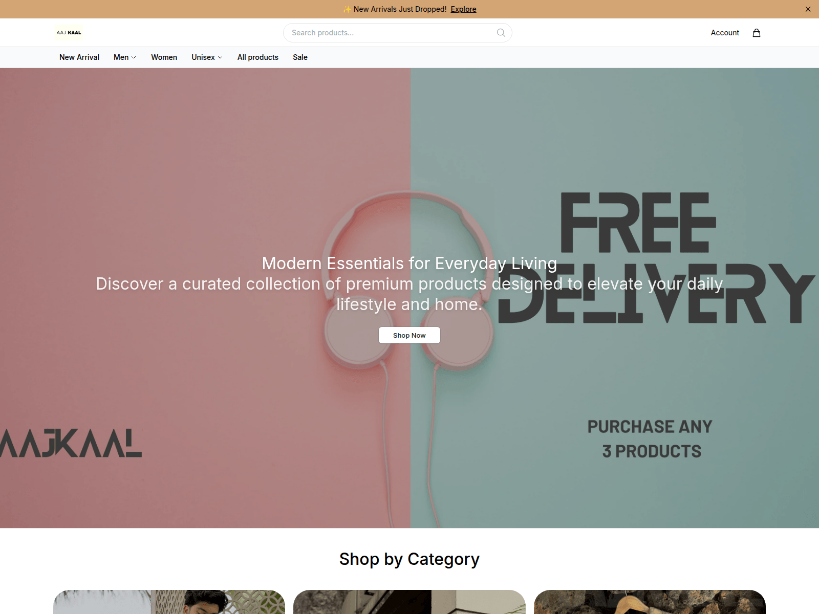 Screenshot of aajkaalstudio.shop