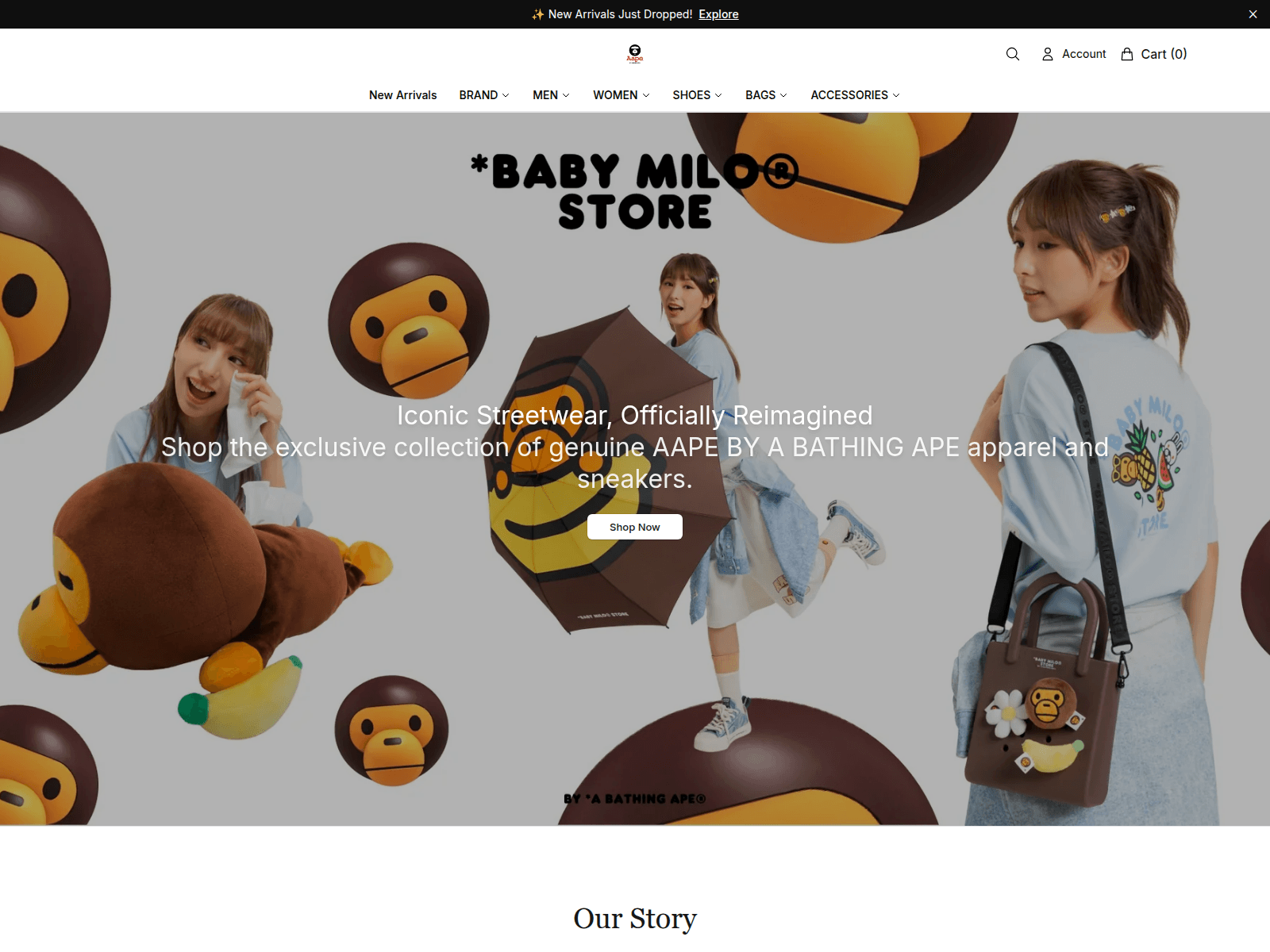 Screenshot of aapeonline.shop