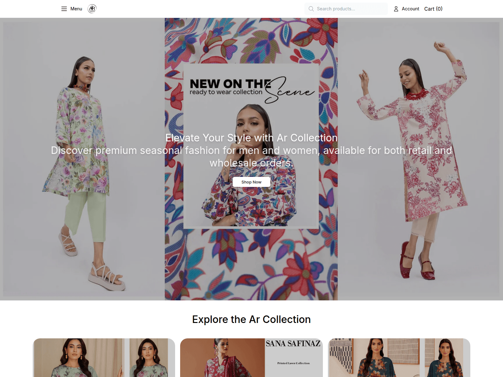 Screenshot of aarcollectionstyle.shop