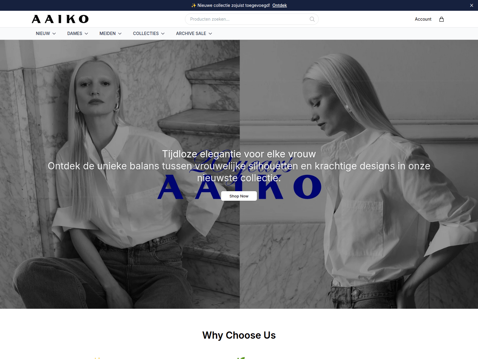 Screenshot of aaikoapparel.shop