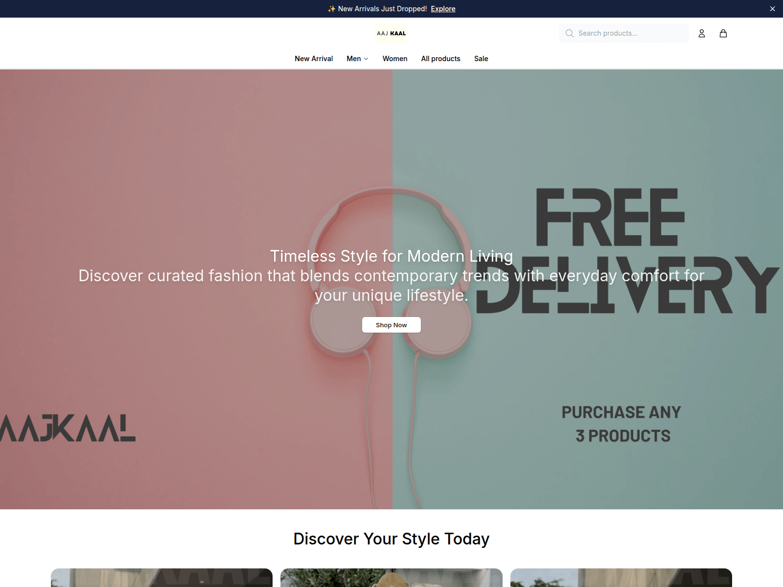 Screenshot of aajkaalhq.shop