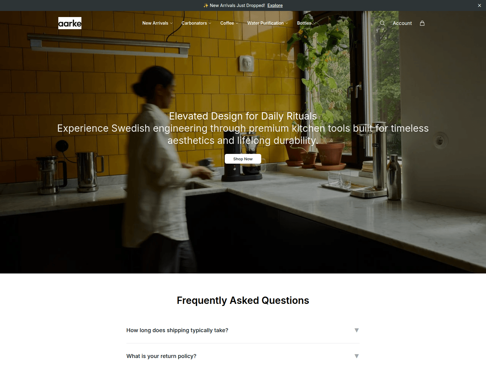 Screenshot of aarkeshop.shop