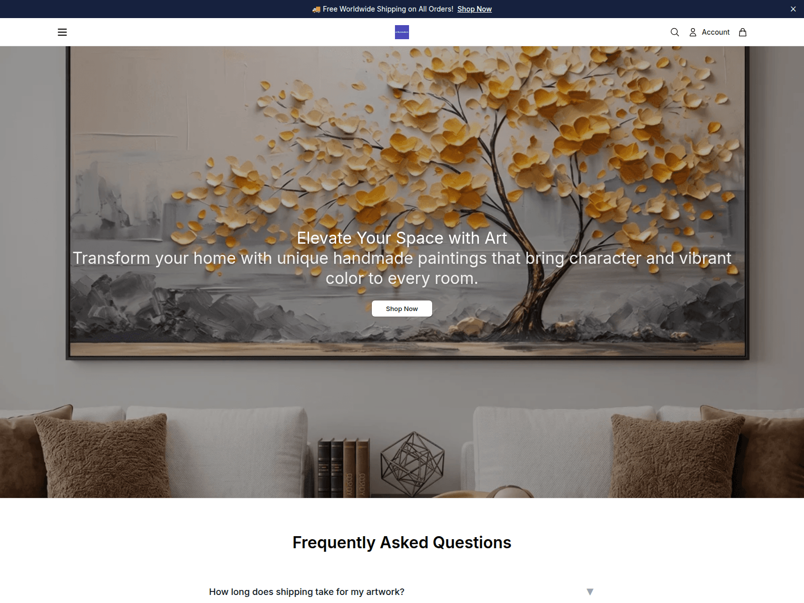 Screenshot of abmhome.shop