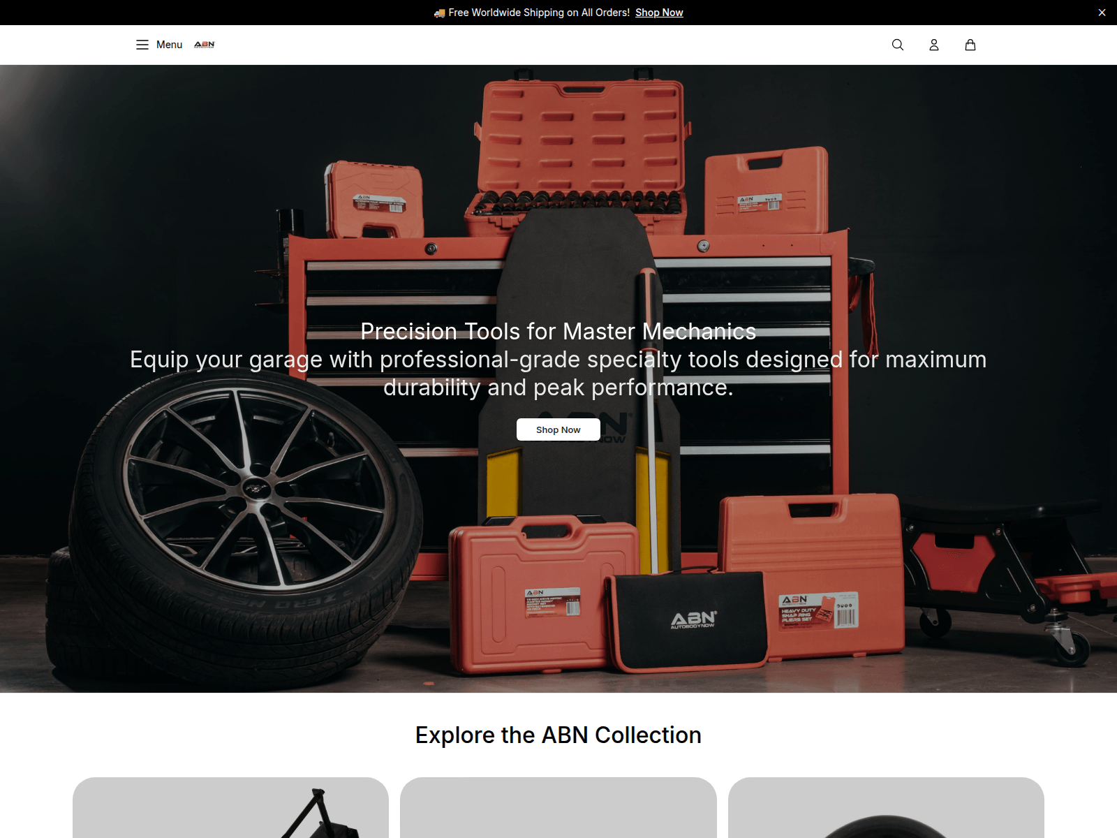 Screenshot of abnstore.shop