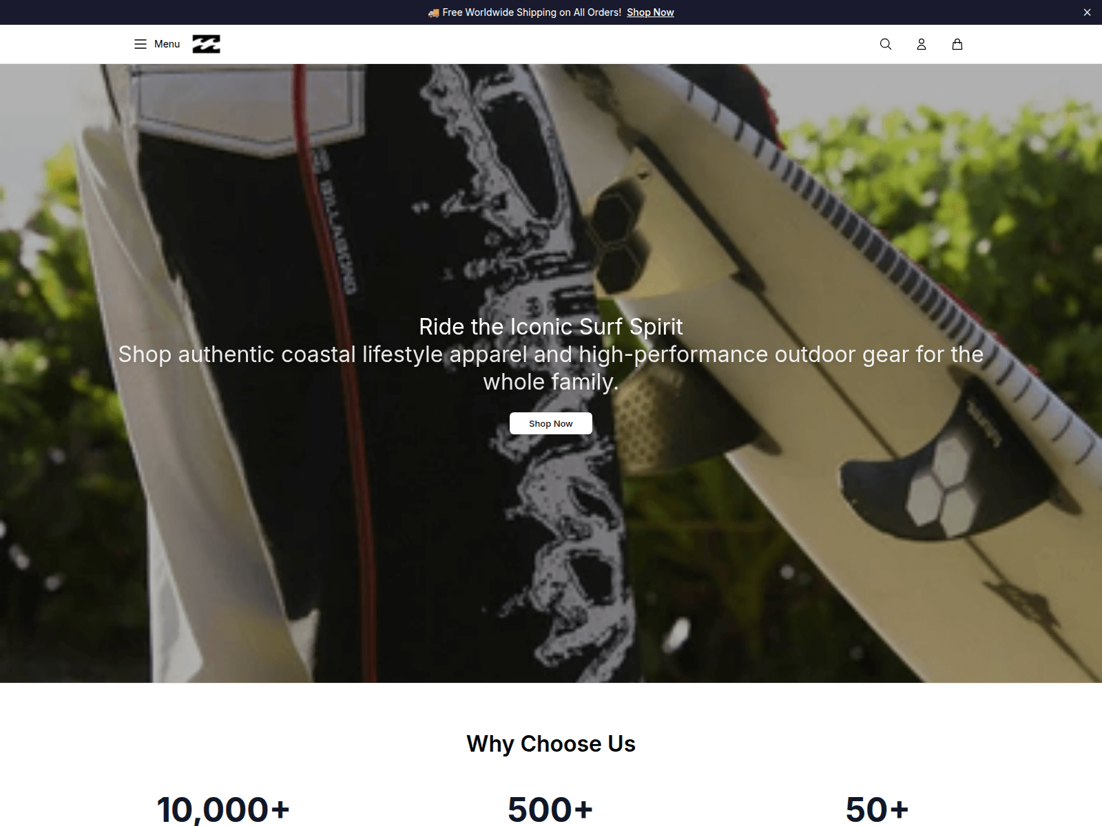 Screenshot of abosurf.shop
