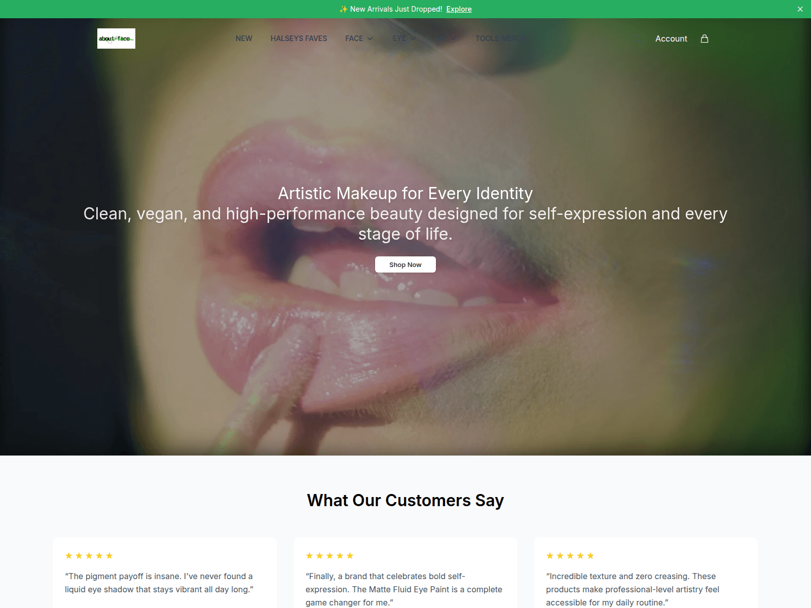 Screenshot of aboutfacelook.shop