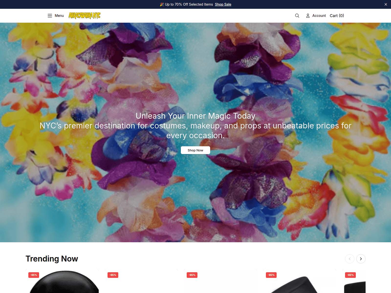 Captura de pantalla de abracadabranycstyle.shop