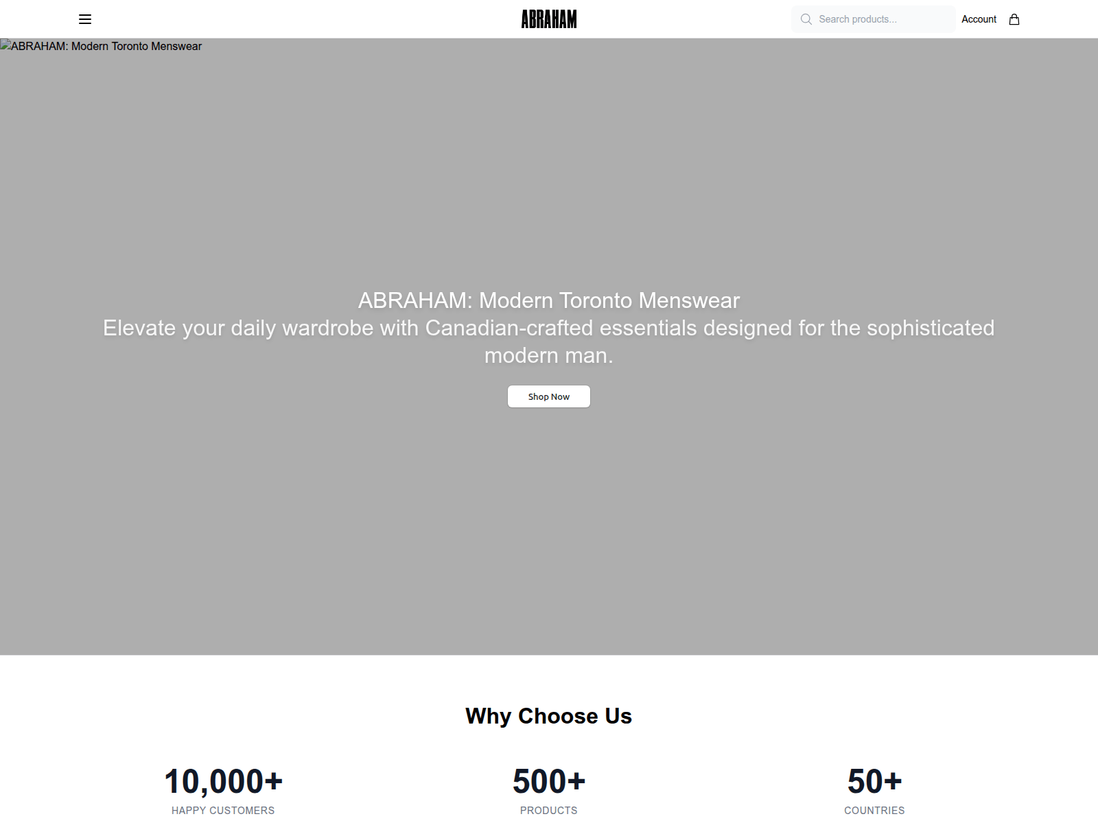 Screenshot of abrahamhome.shop