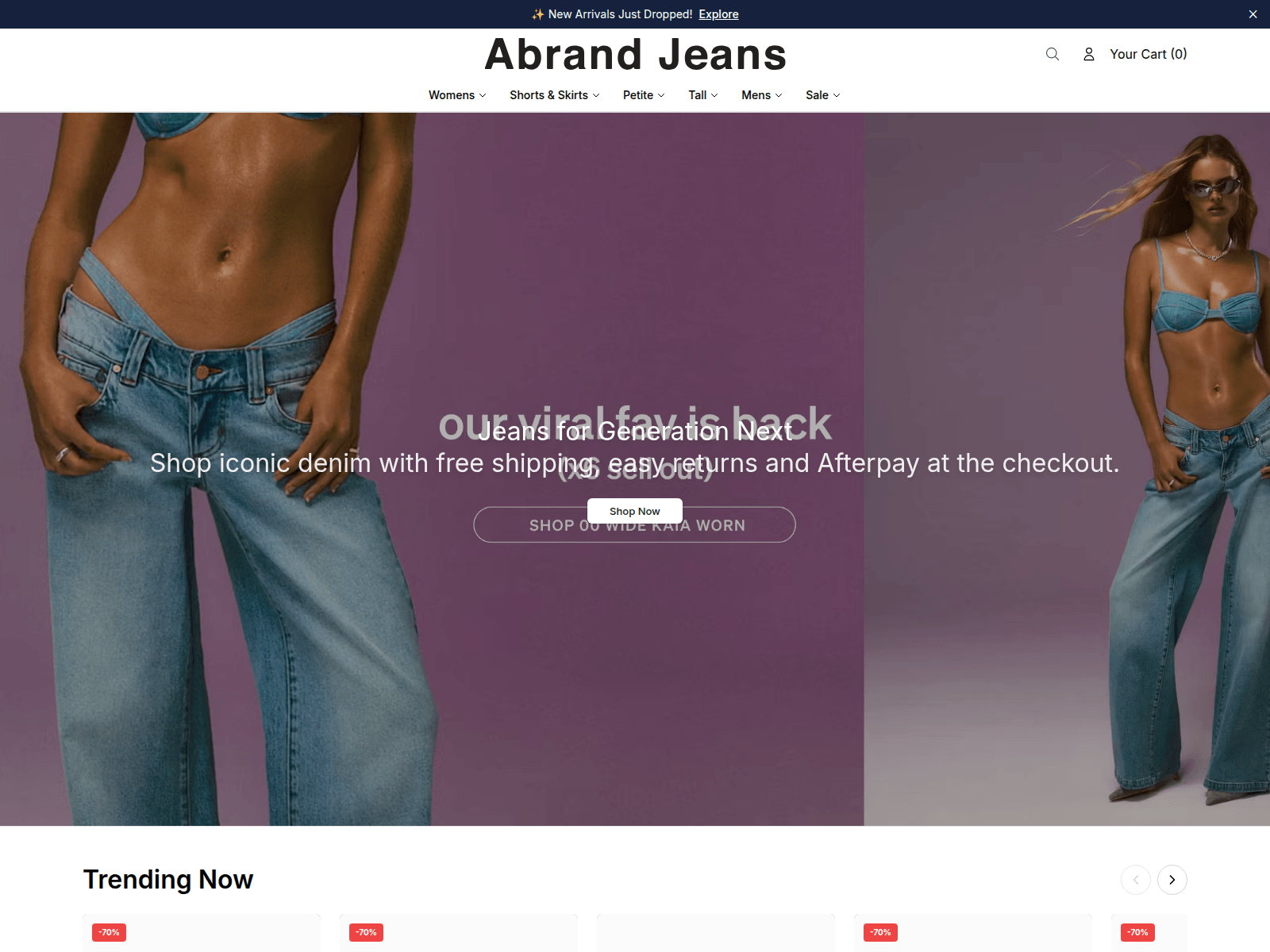 Screenshot of abrandjeansonline.shop