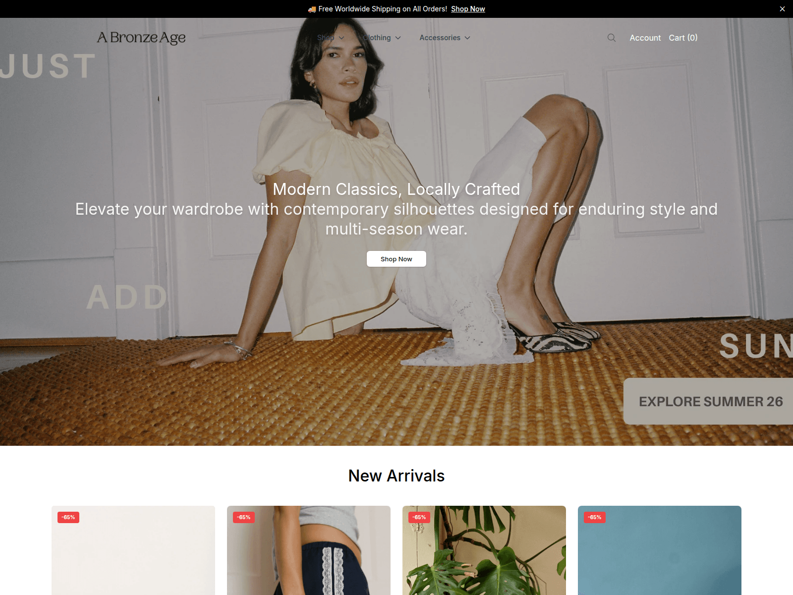 Screenshot of abronzeagestudio.shop