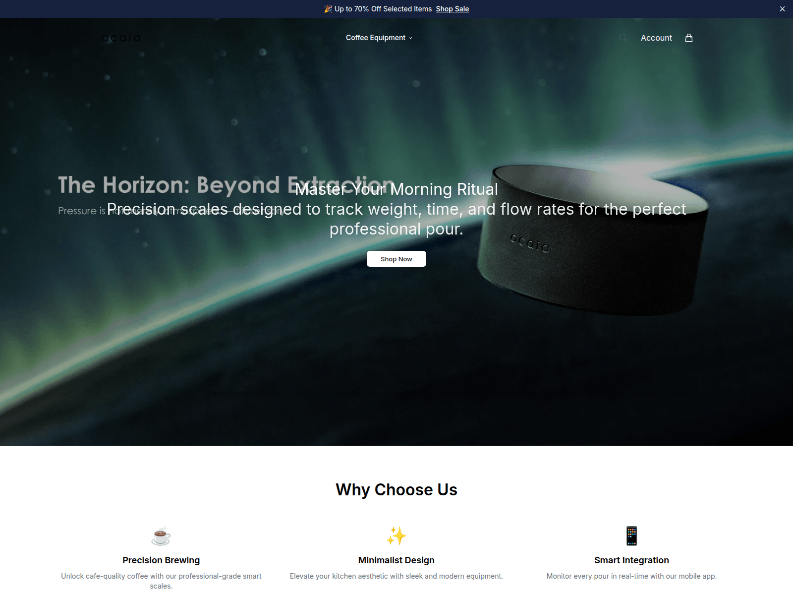 Screenshot of acaiahomegoods.shop