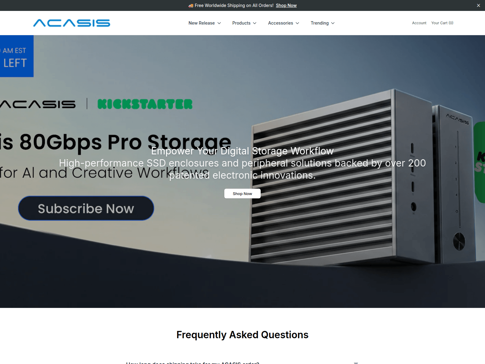 Screenshot of acasisgear.shop
