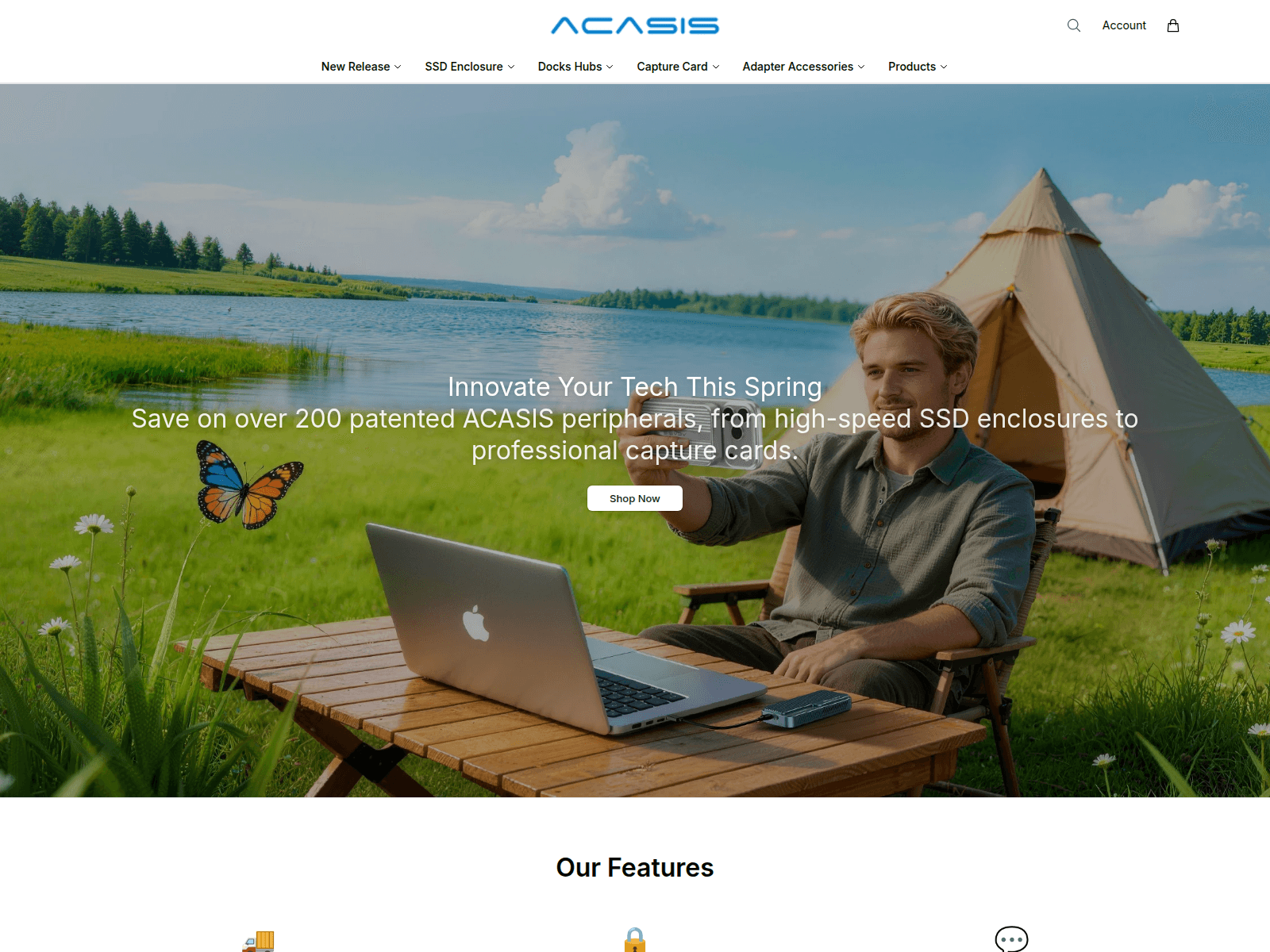 Screenshot of acasistech.shop
