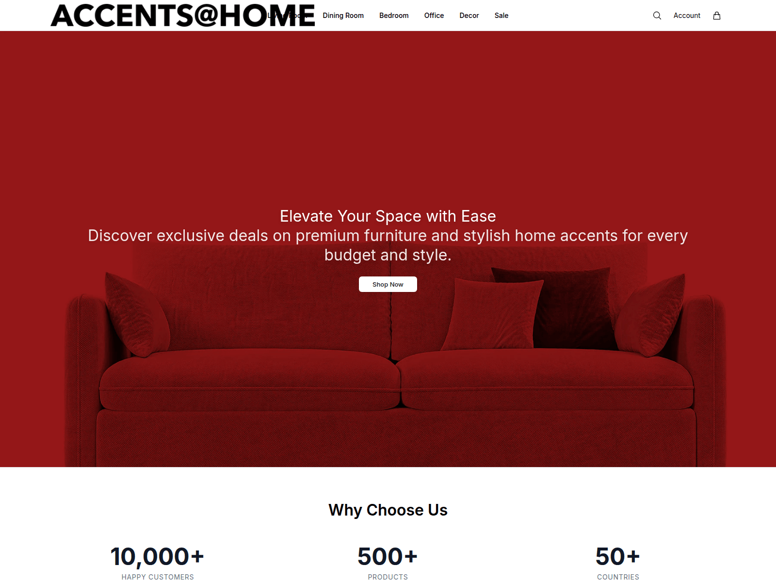 Screenshot of accentsathomehome.shop