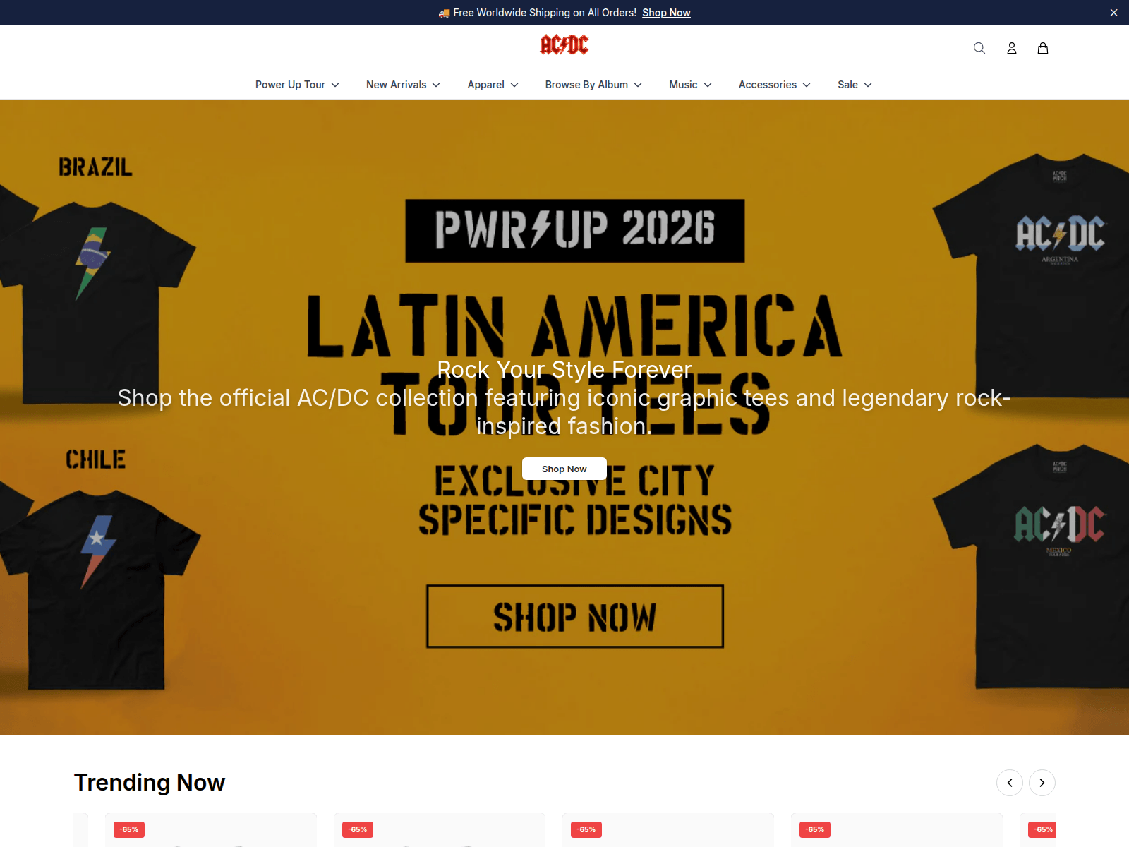 Screenshot of acdcfashion.shop