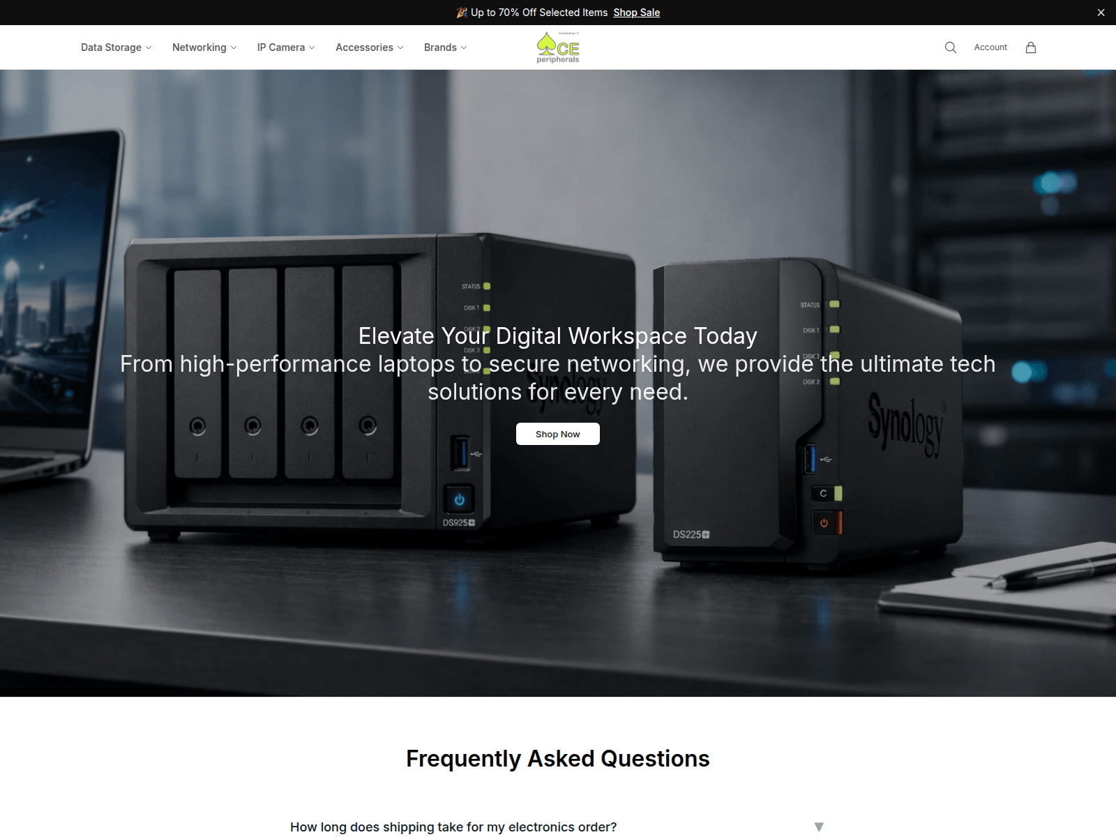 Screenshot of aceperipheralselite.shop