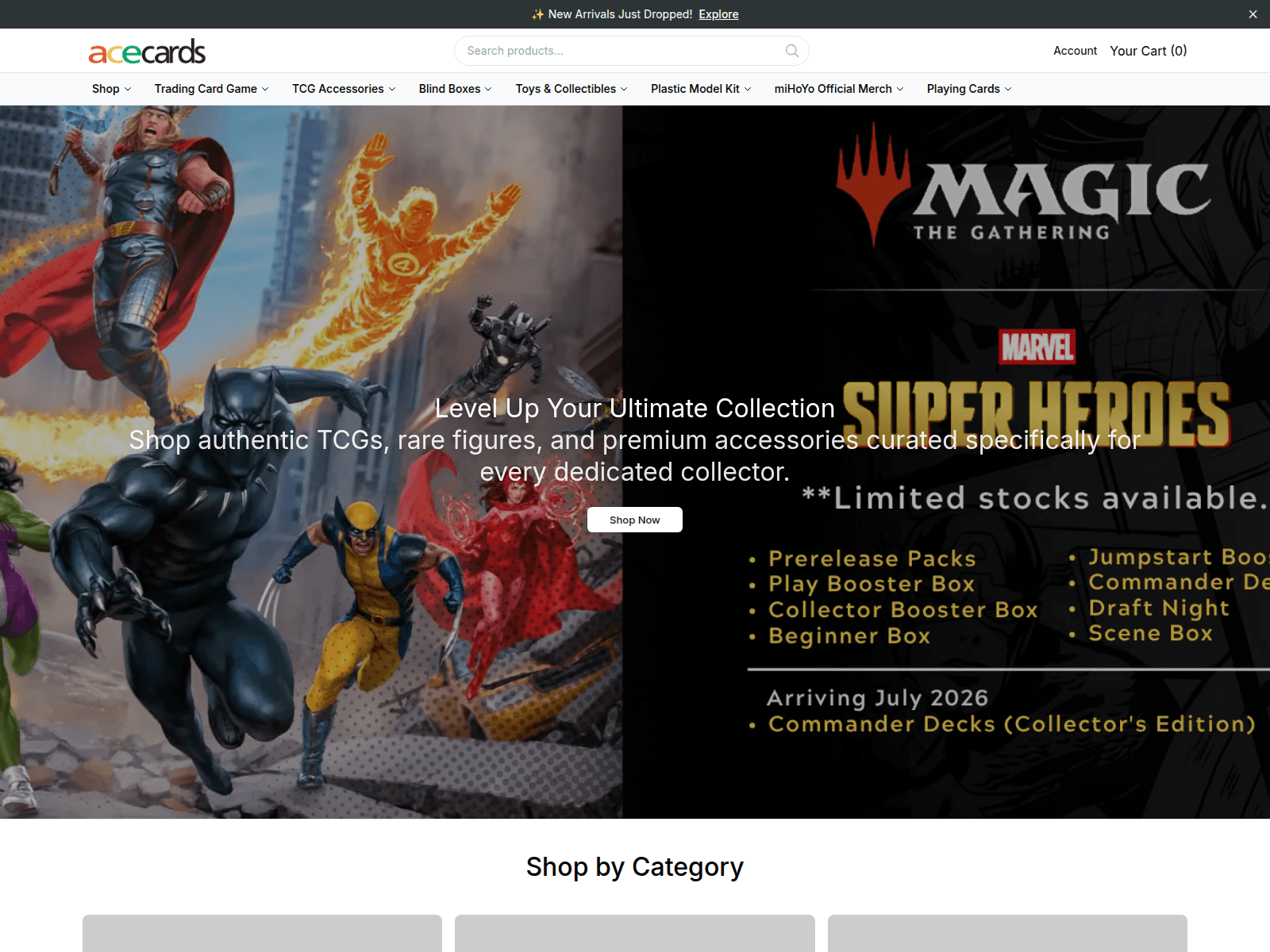 Screenshot of aceson.shop