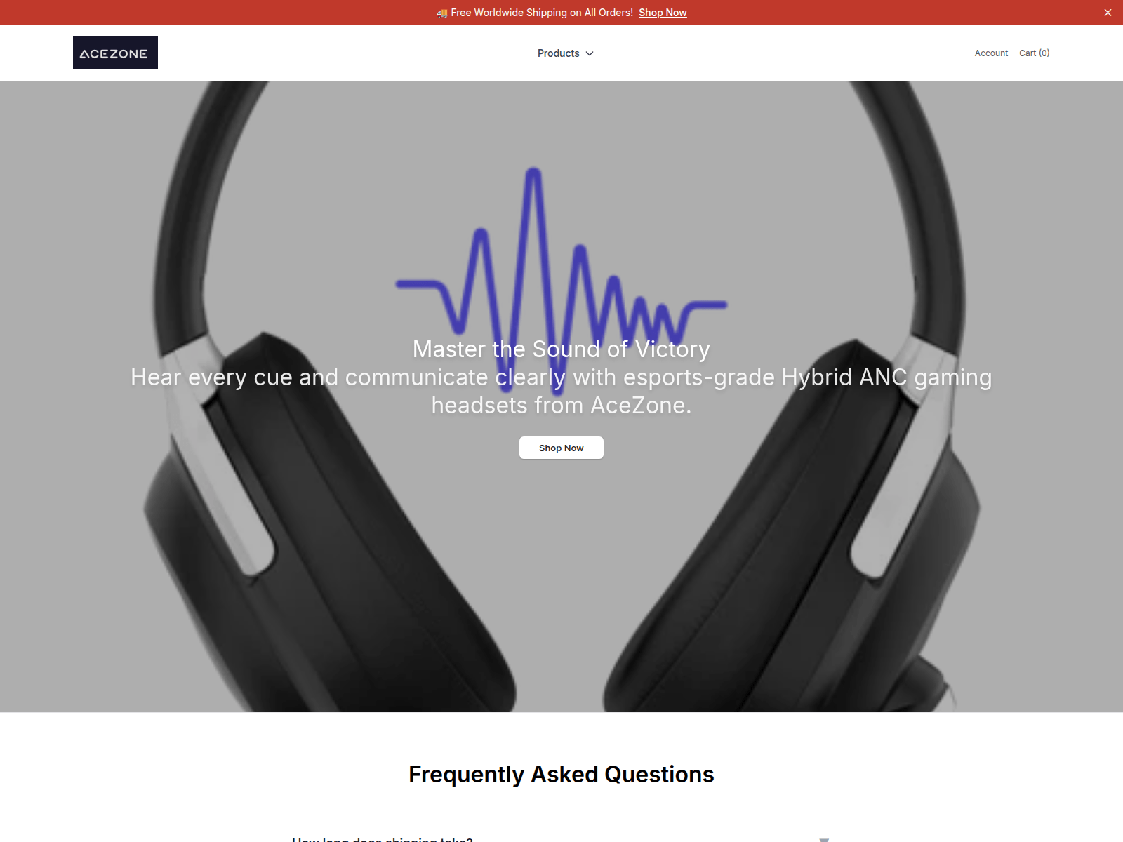 Screenshot of acezoneelectronics.shop