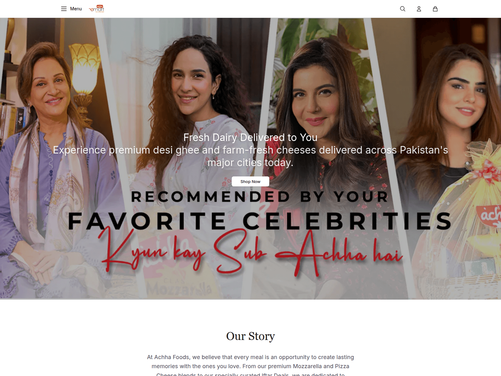 Screenshot of achpantry.shop