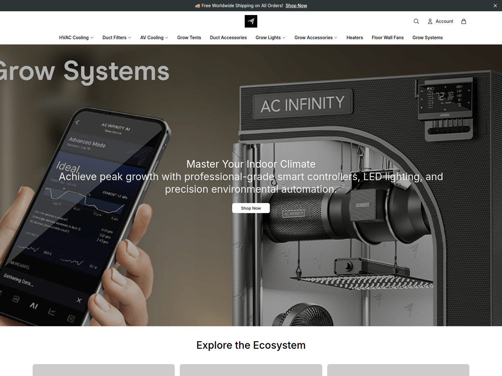 Screenshot of acinfinitygear.shop