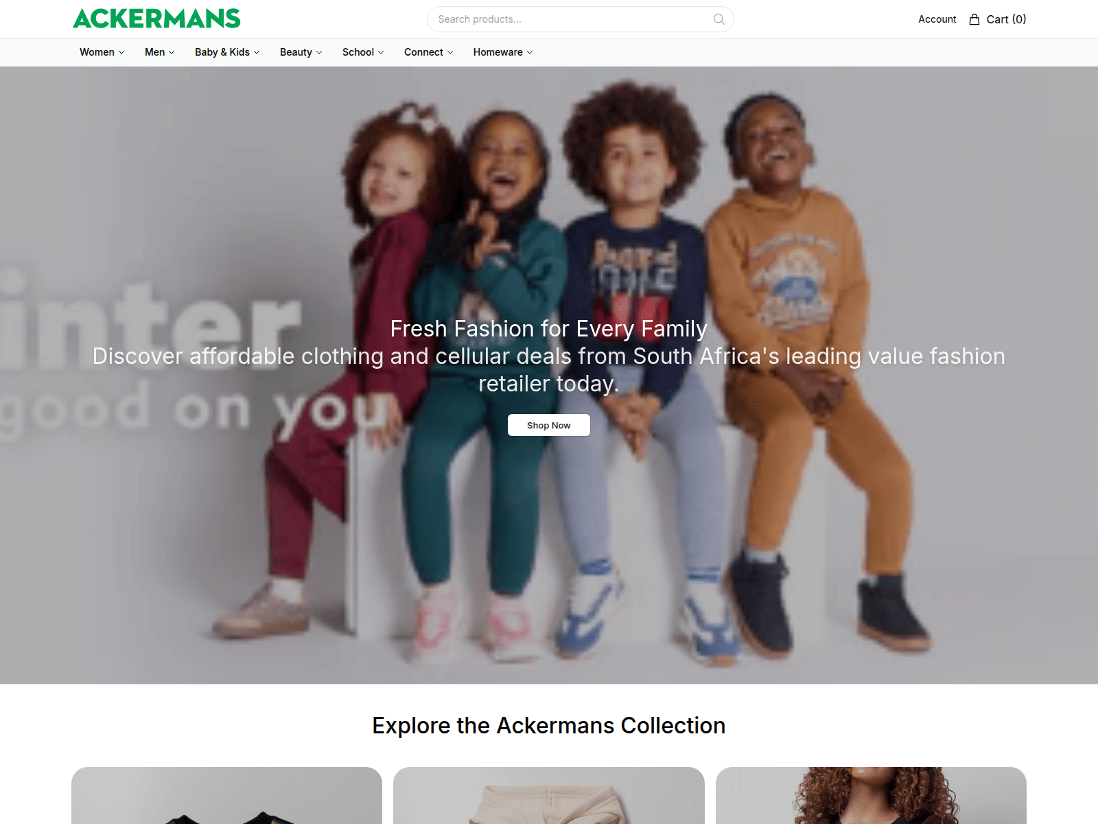 Screenshot of ackermansco.shop
