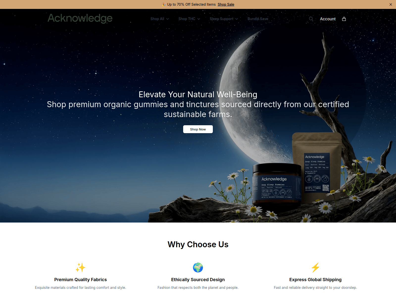 Screenshot of acknowledgeactive.shop
