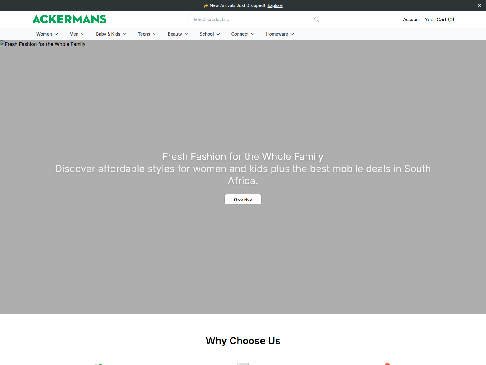 Screenshot of ackra.shop