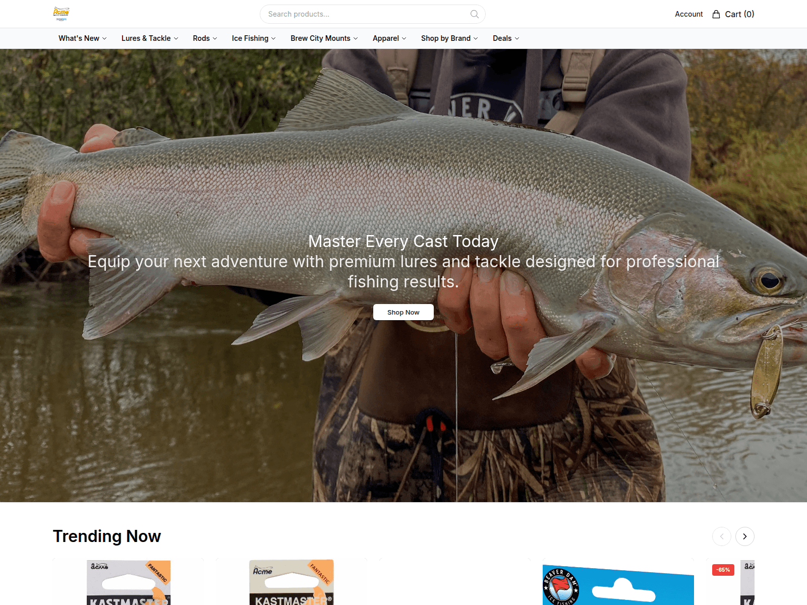 Screenshot of acmetackleco.shop