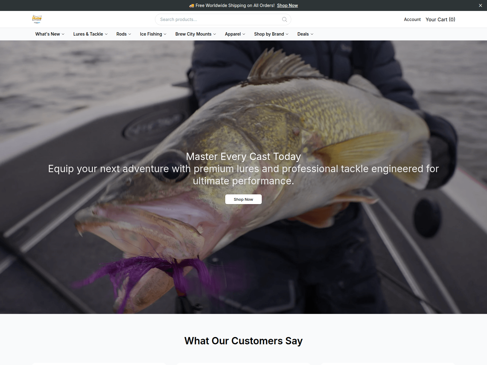 Screenshot of acmetackleshop.shop