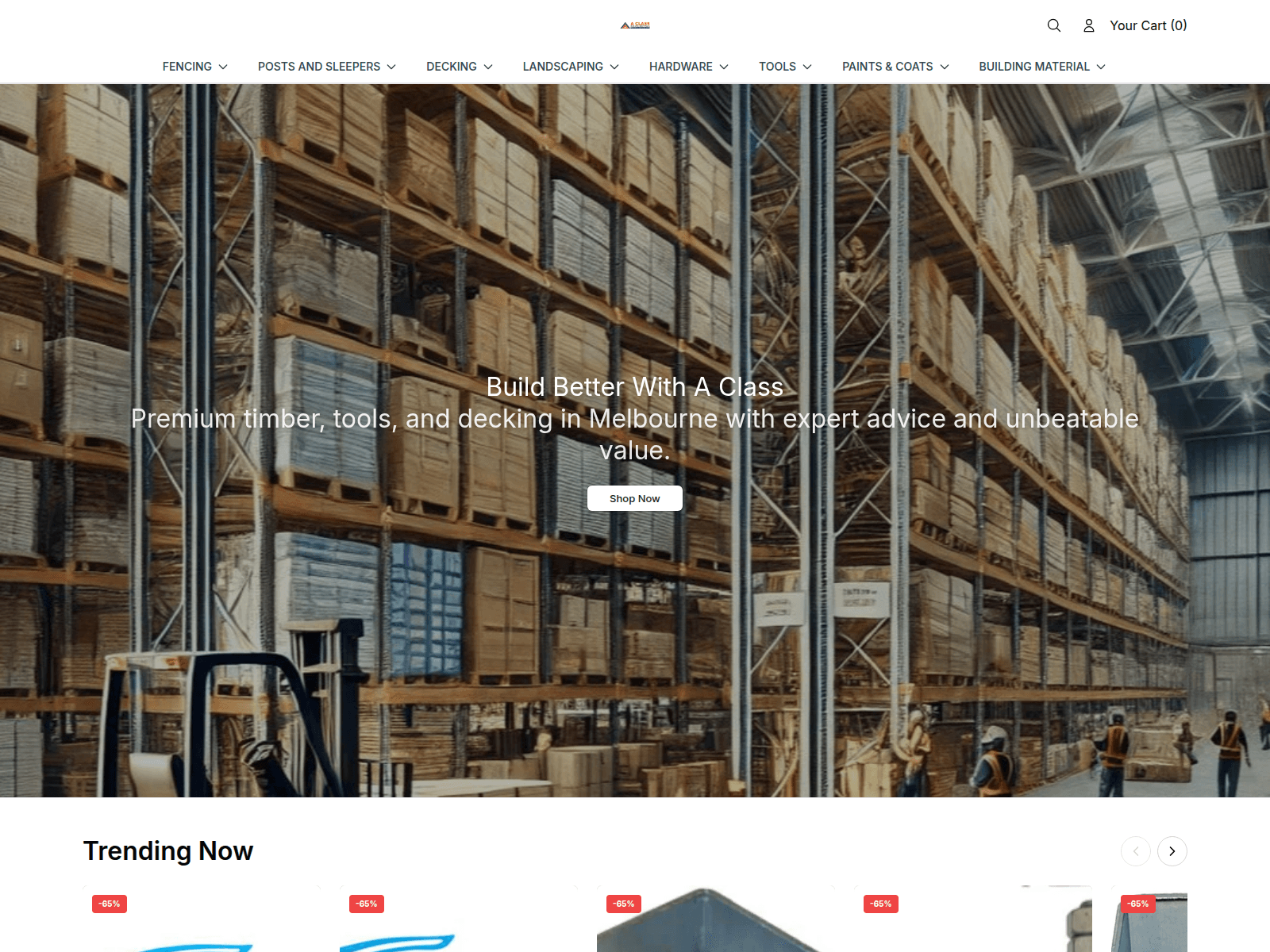 Screenshot of aclassbuildingmaterialsshop.shop