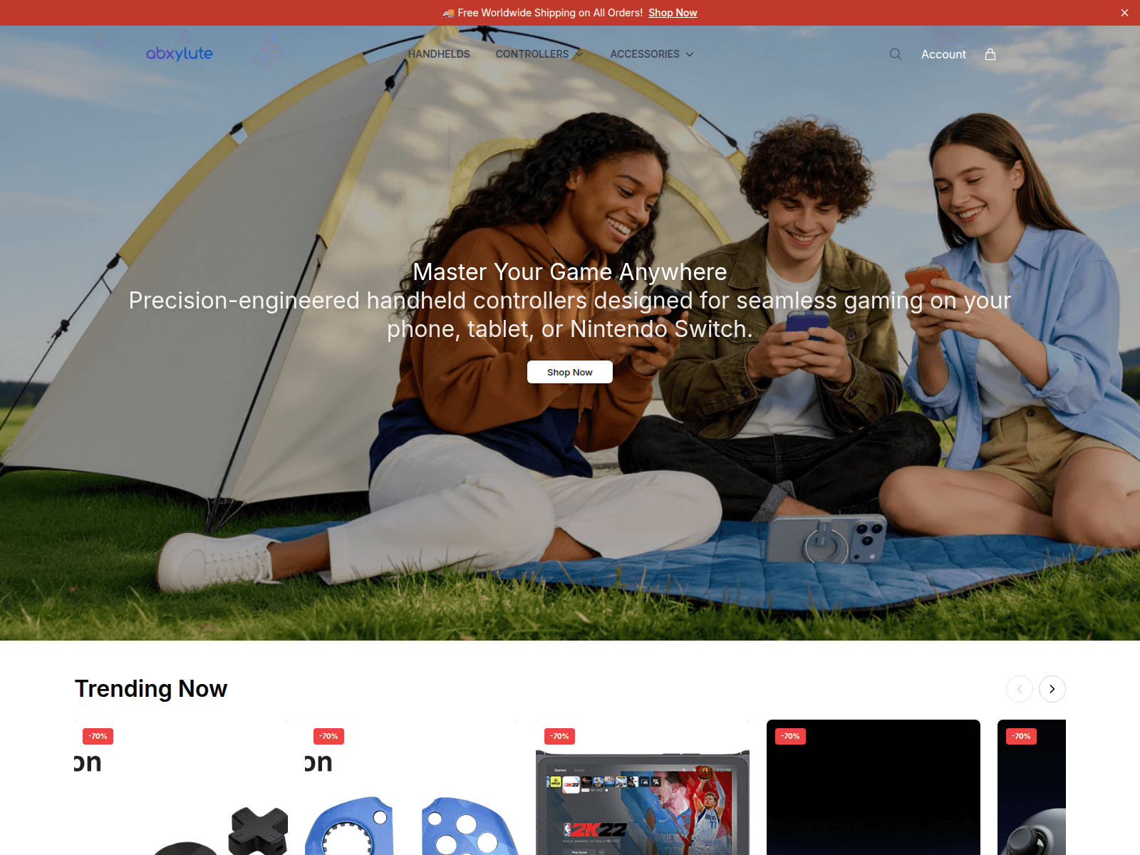 Captura de pantalla de abxelectronic.shop