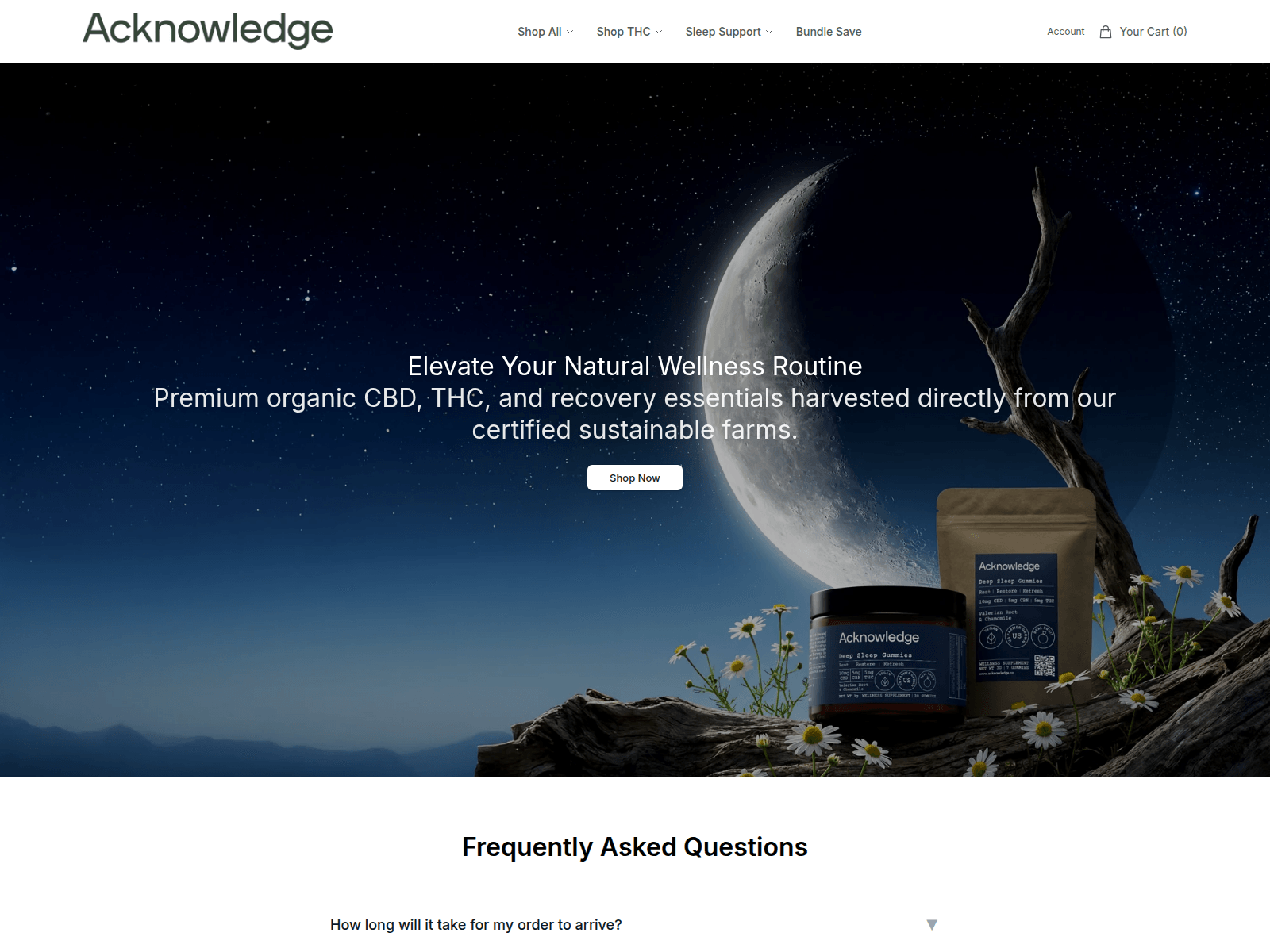 Screenshot of acknowledgeonline.shop