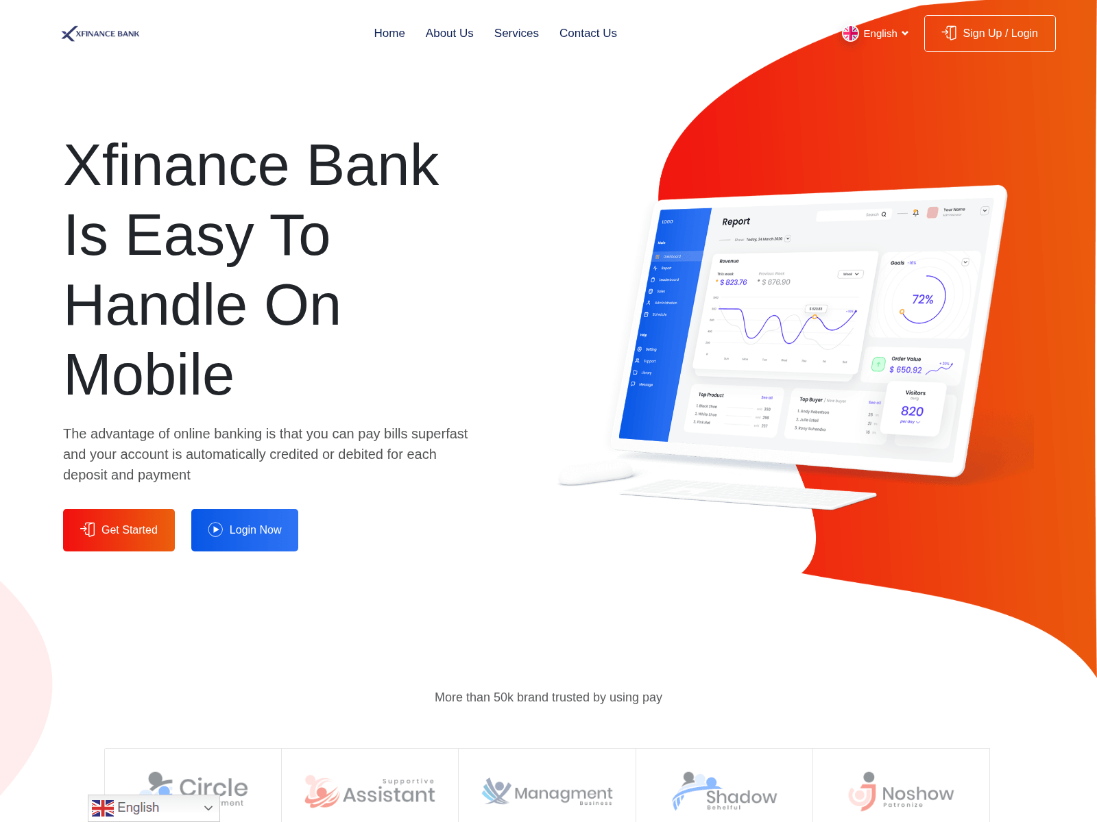 Screenshot of xfinancebnk.com