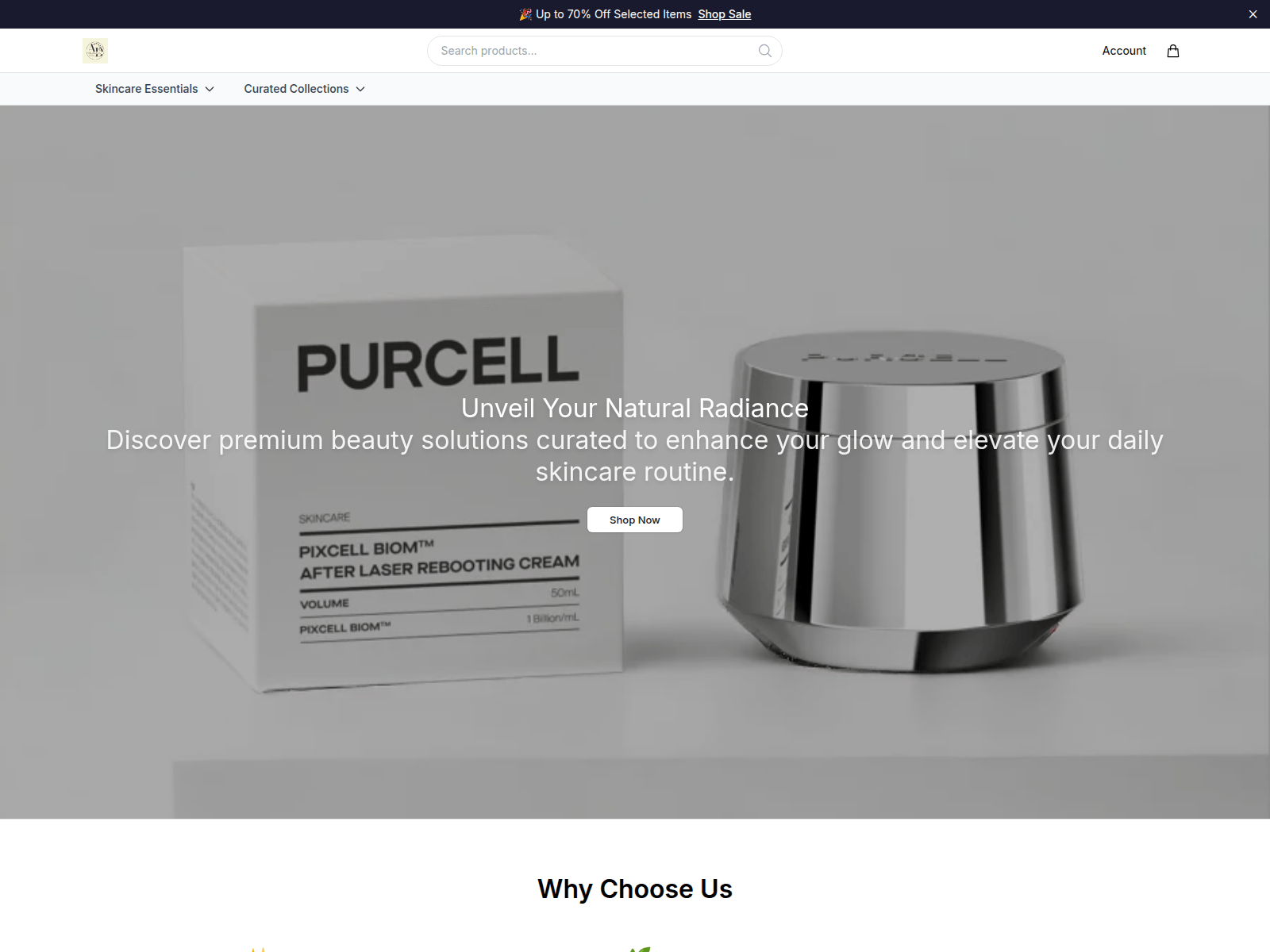 Screenshot of adaestheticsselect.shop