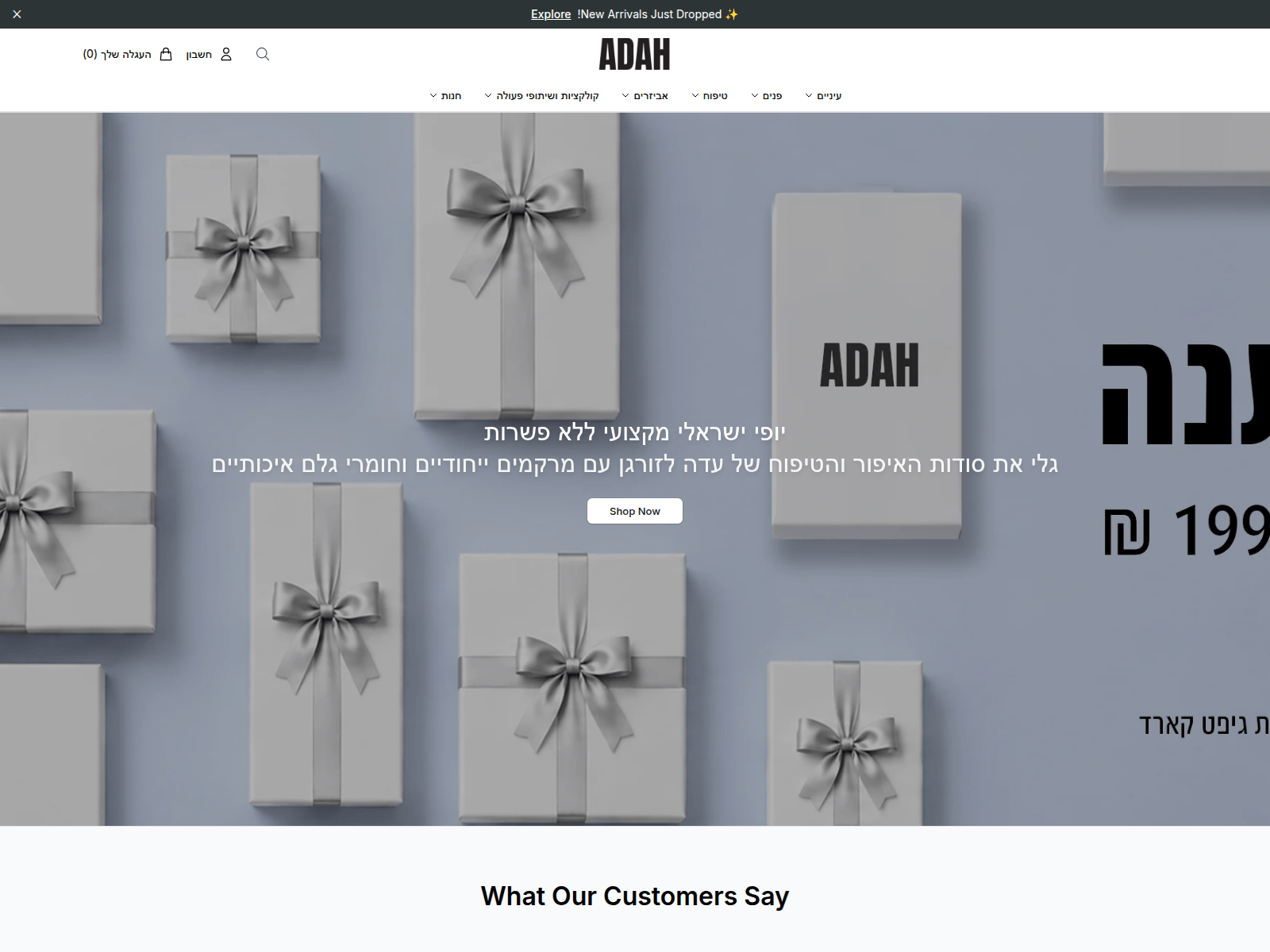 Screenshot of adahlazorganbeauty.shop