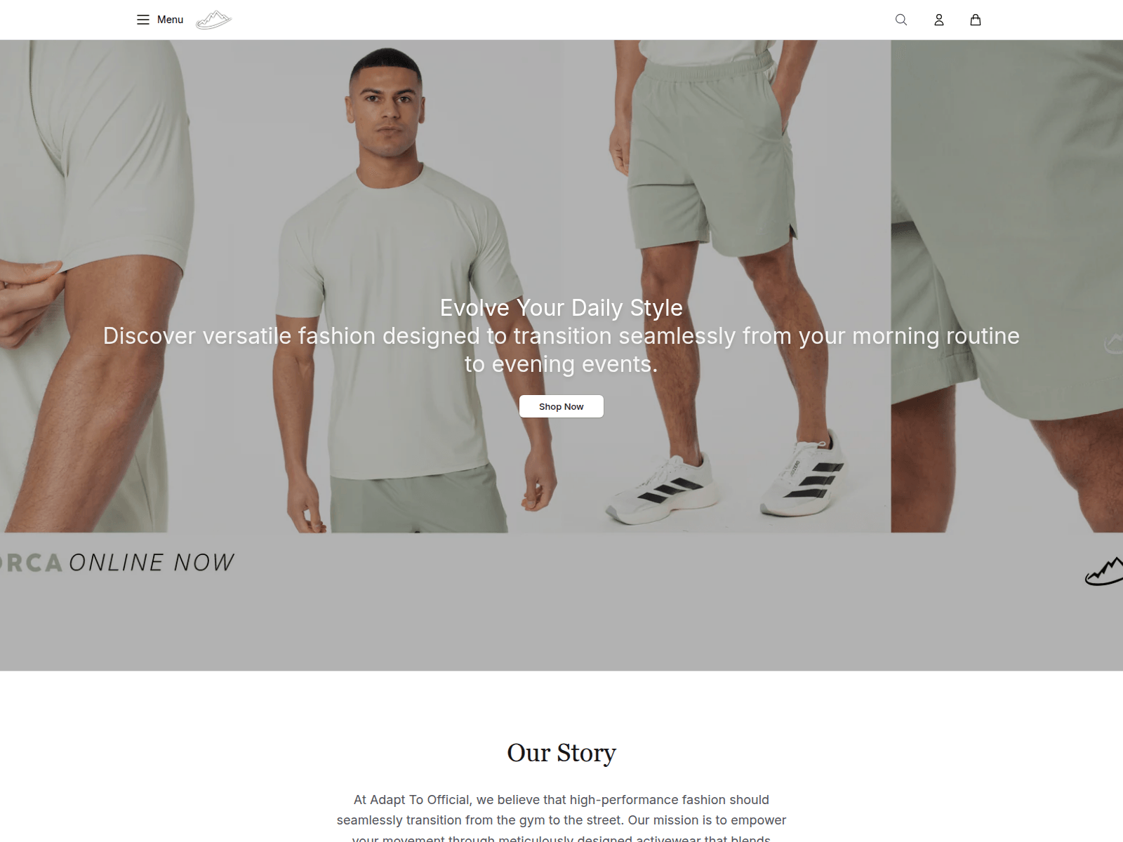 Screenshot of adapttoapparel.shop