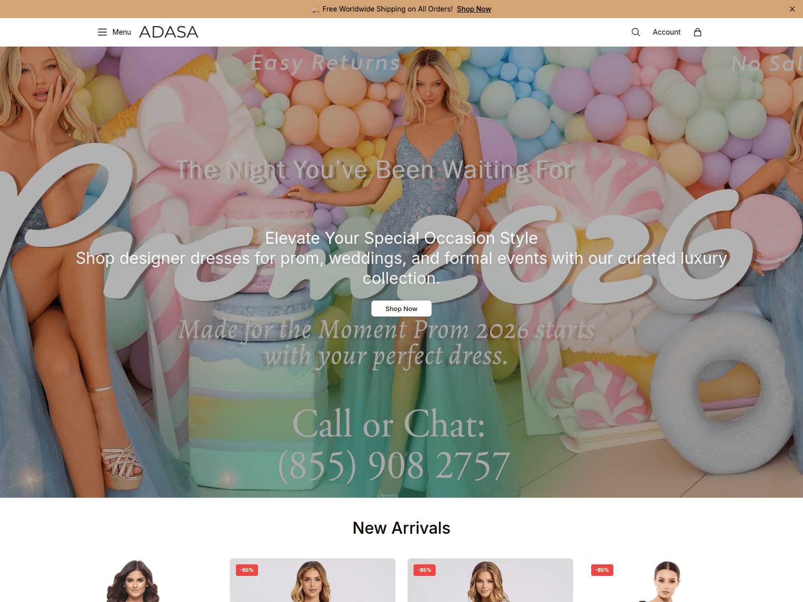 Screenshot of adasastore.shop