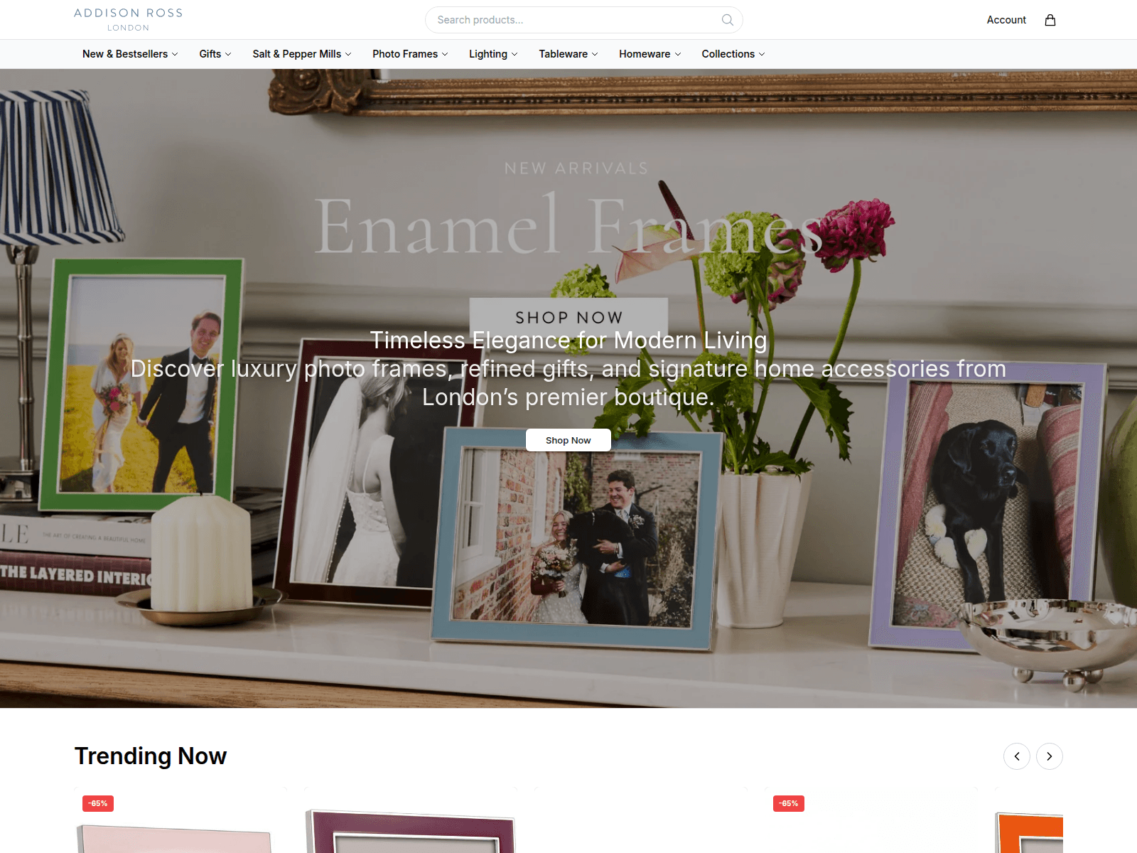 Screenshot of addisonrossdecor.shop