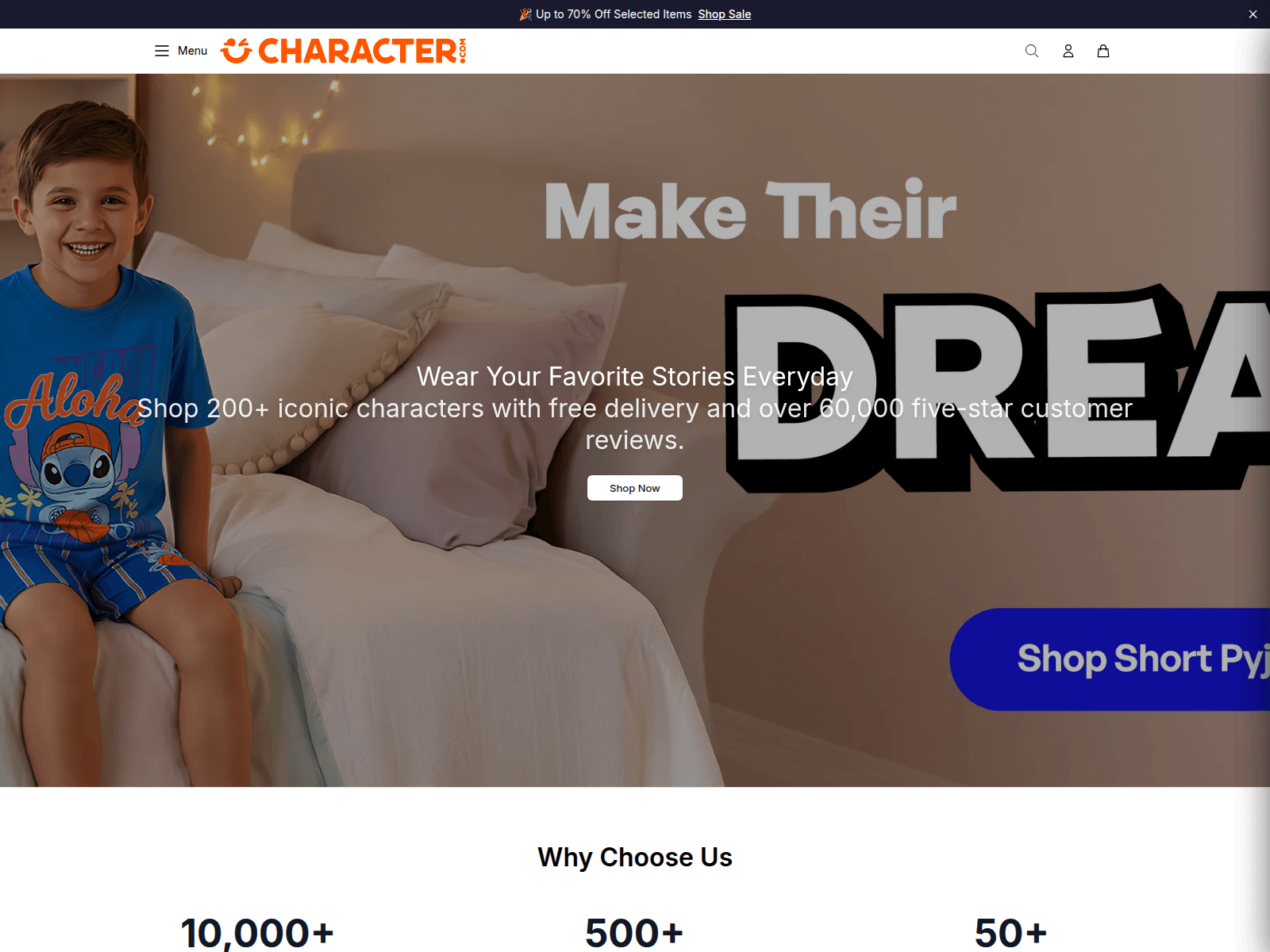 Screenshot of actr.shop