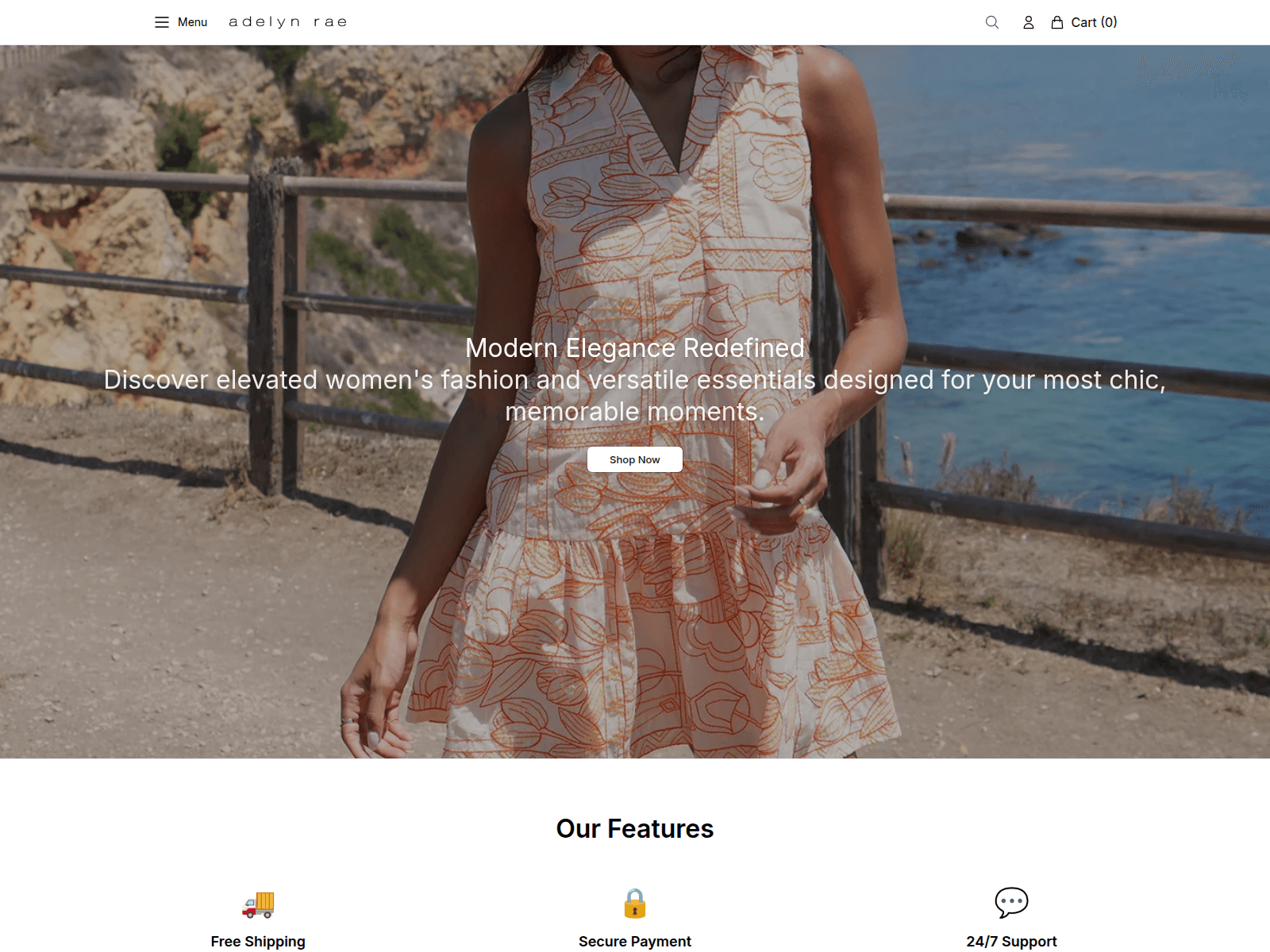 Captura de pantalla de adelynraeshop.shop